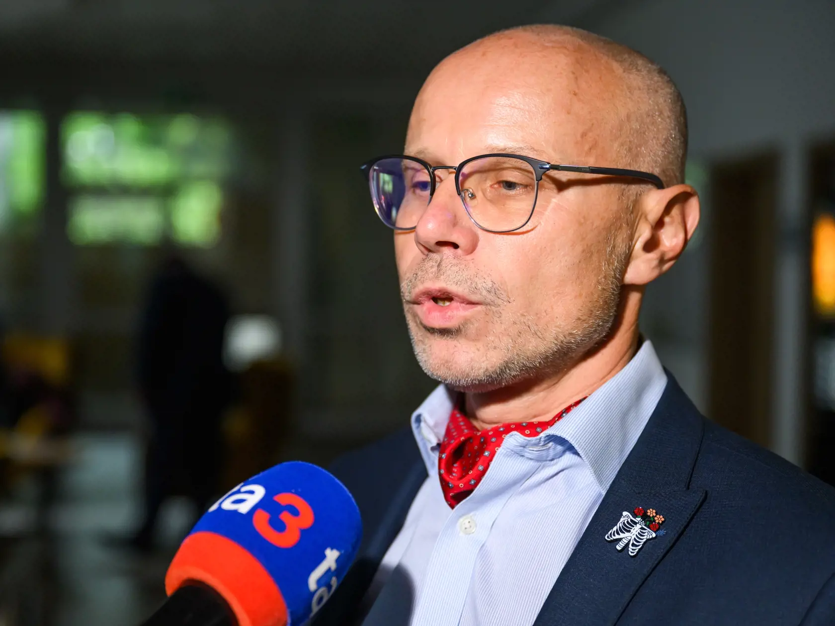 Na snímke prezident Asociácie súkromných lekárov (ASL) SR Marián Šóth prichádza na stretnutie s novým ministrom zdravotníctva SR Kamilom Šaškom v Bratislave 14. októbra 2024. FOTO TASR - Jaroslav Novák