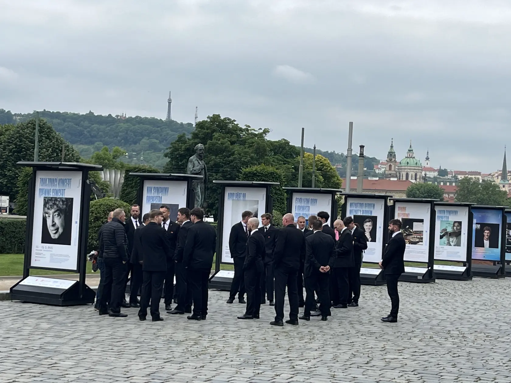 Pohreb Jiřího Bartošku v pražskom Rudolfine.