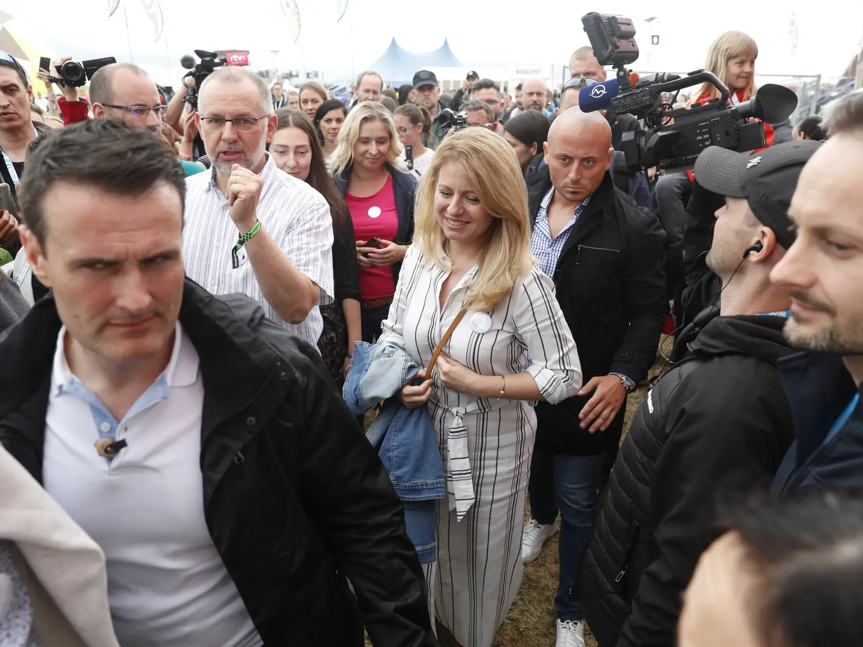 Prezidentka Zuzana Čaputová na festivale Pohoda. 