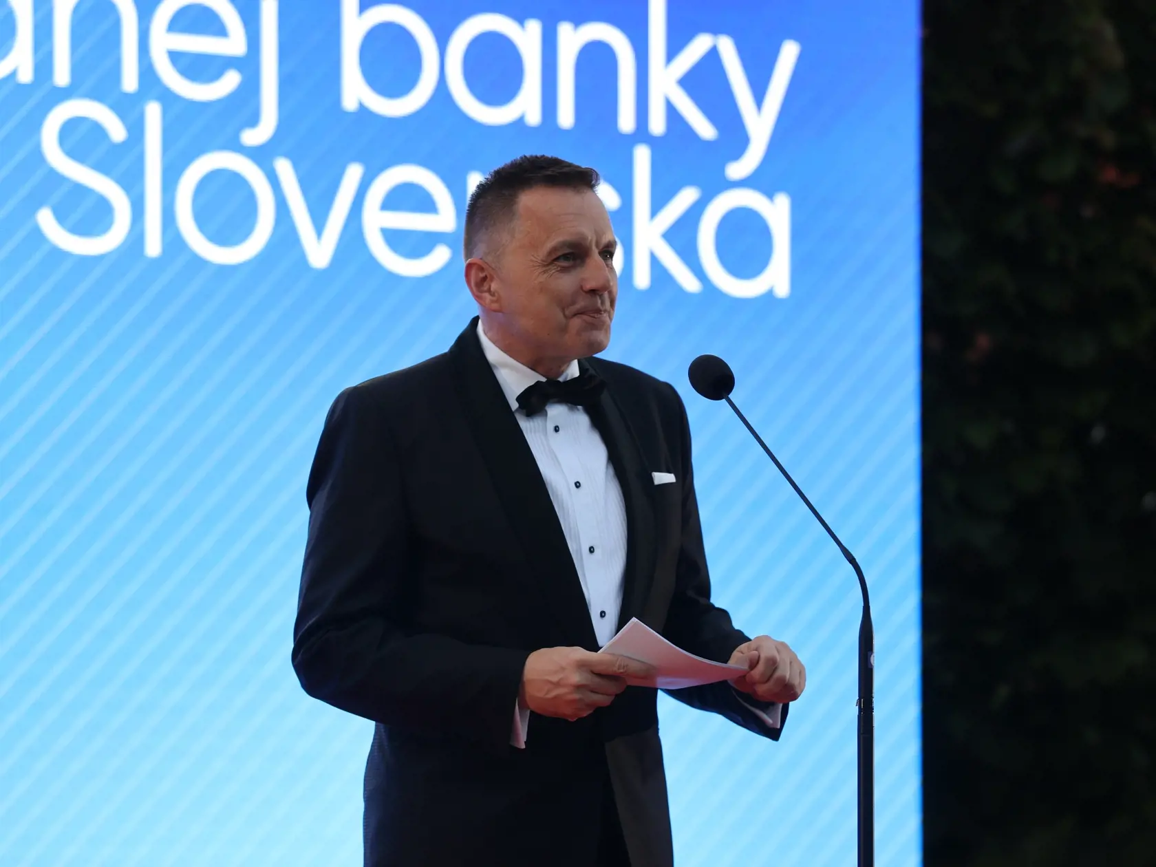 Slávnostná recepcia prezidenta SR Petra Pellegriniho na Bratislavskom hrade. Na snímke je Peter Kažimír.