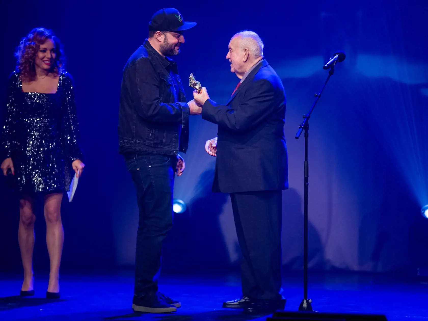 Galavečer odovzdávania Ceny SOZA 2019 v Mestskom divadle Pavla Országha Hviezdoslava v Bratislave. Na snímke Vera Wisterová a Ivan Tásler.