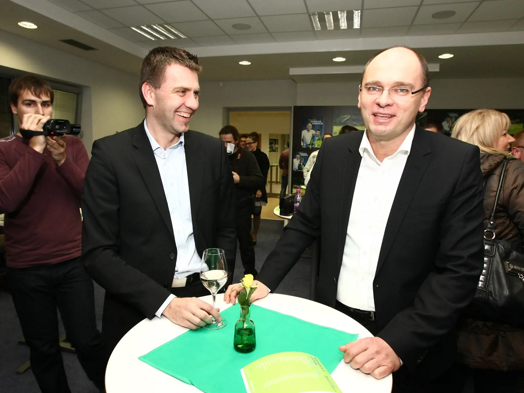 Centrála SaS počas parlamentných vollieb v roku 2012