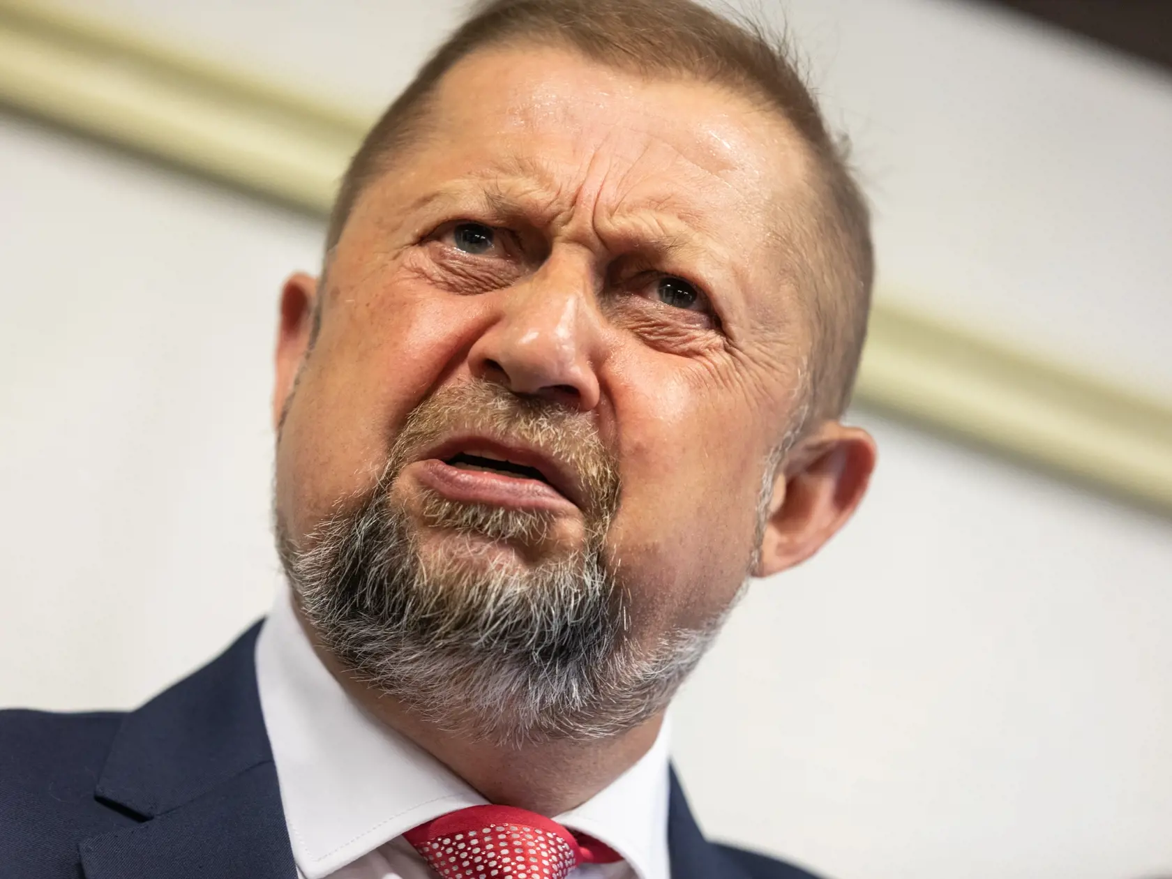 Štefan Harabin na tlačovej konferencii