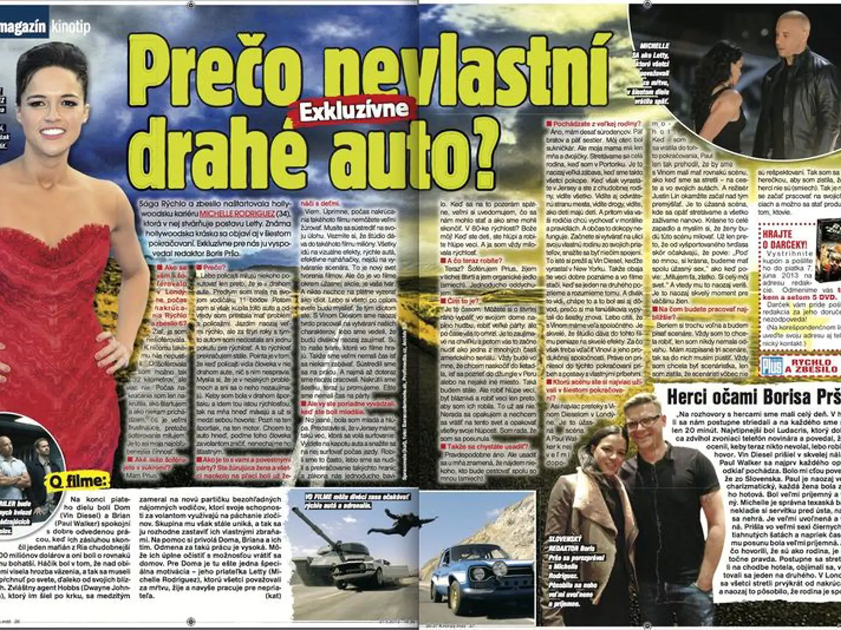 V magazíne Plus JEDEN DEŇ sme exkluzívny uverejnili rozhovor s Paulom Walkerom (†40). Žiaľ, bol aj posledný.