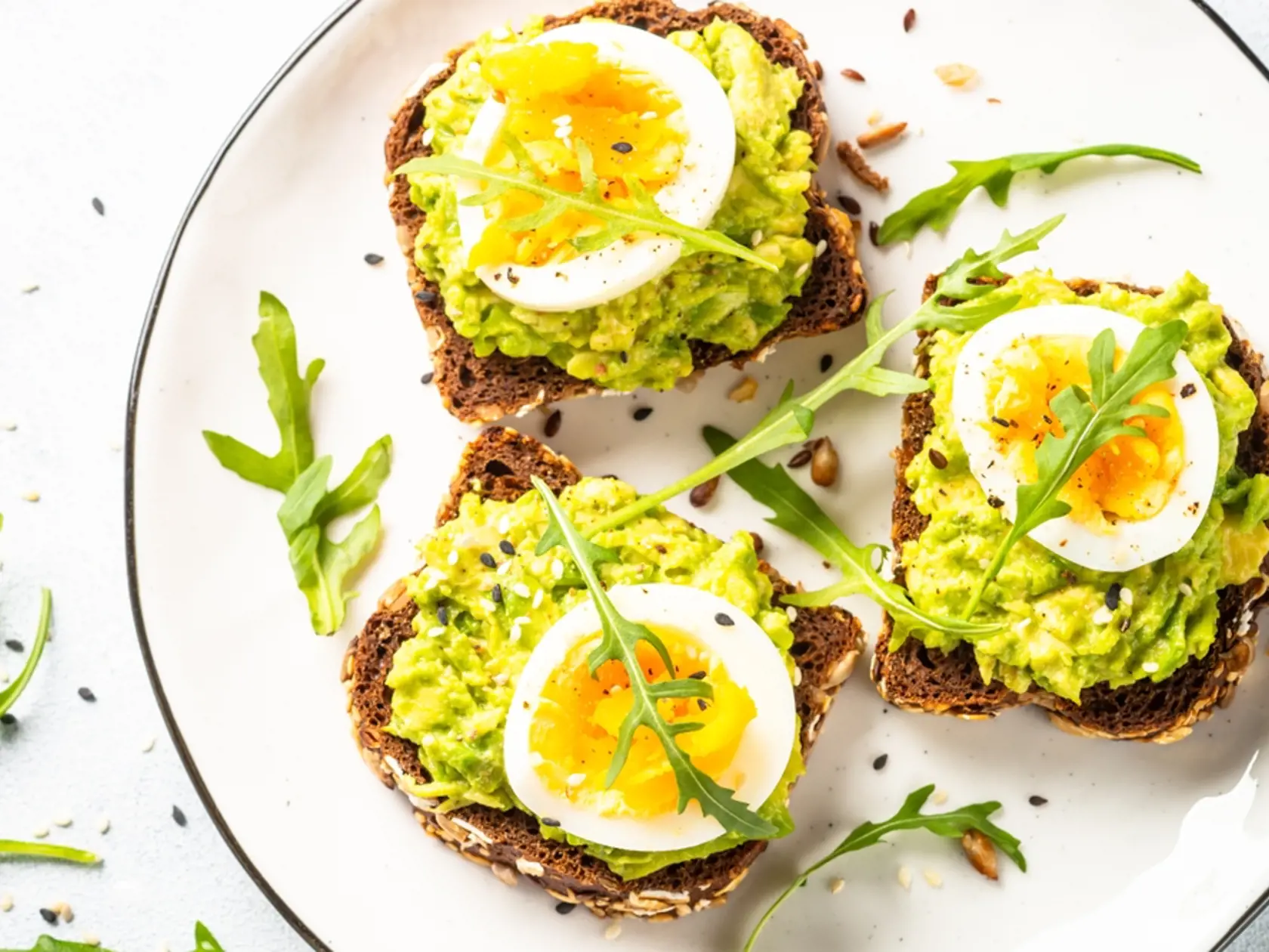 Whole,Grain,Bread,With,Avocado,And,Boiled,Eggs.