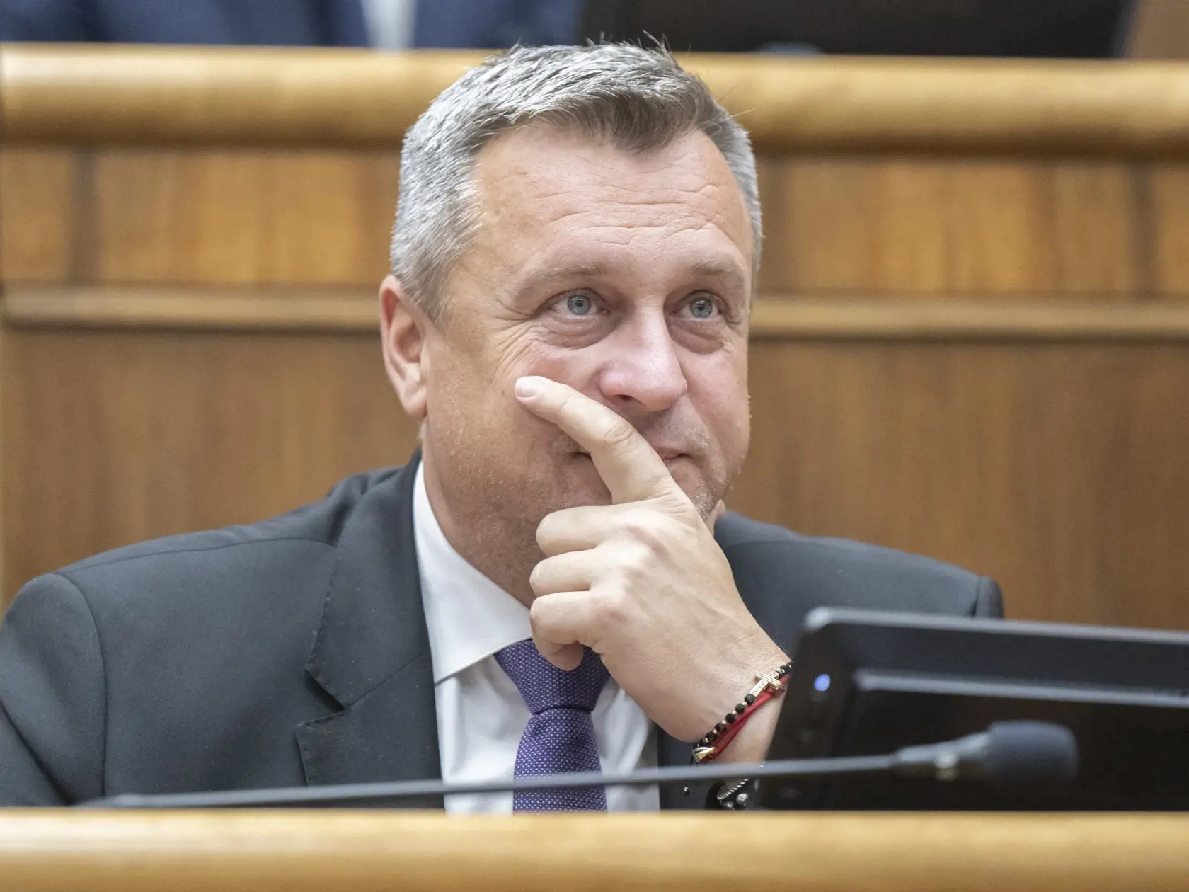 Na snímke podpredseda Národnej rady (NR) Slovenskej republiky (SR) Andrej Danko (SNS) počas 19. schôdze parlamentu 3. októbra 2024 v Bratislave. FOTO TASR - Martin Baumann