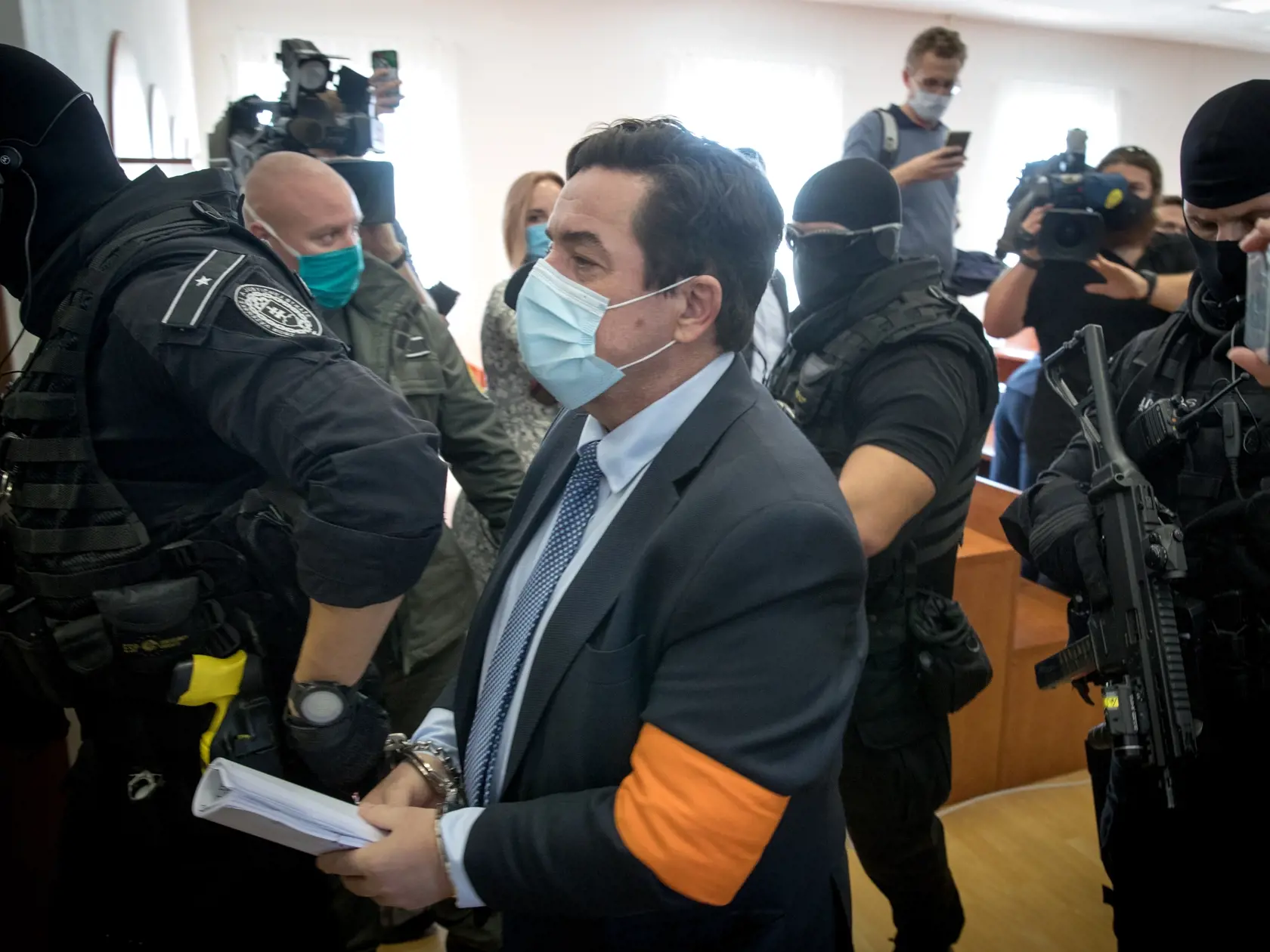 Pojednávanie na Špecializovanom trestnom súde v Pezinku na snímke Marián Kočner