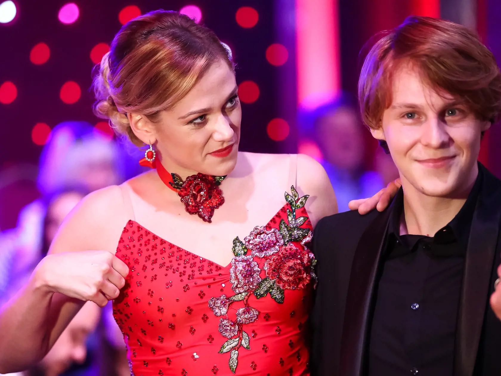 5.kolo tanečnej súťaže celebrít Lets Dance vysielané naživo z Bratislavskej Incheby. Na snímke Emma Drobná a Štepán Urban