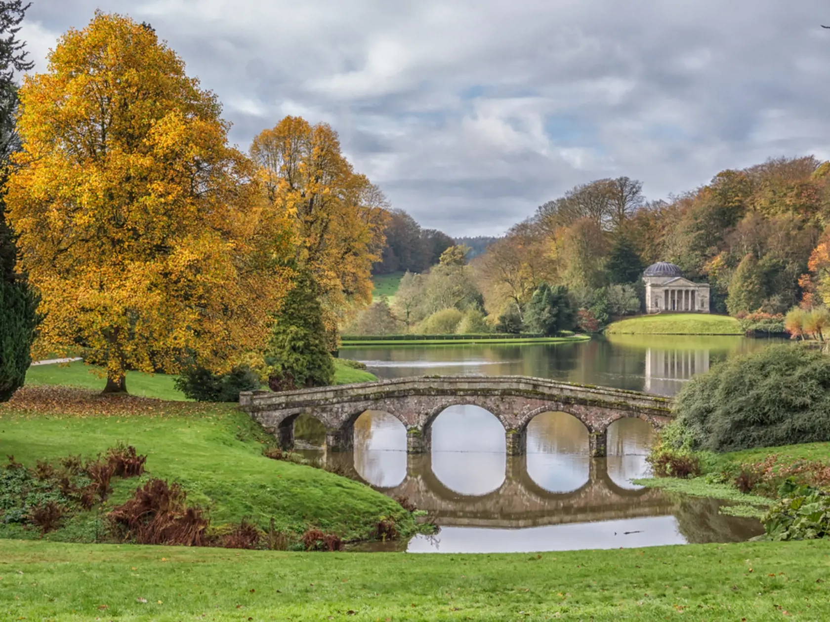 The,Bridge,Stourhead,Garden,Wiltshire,England