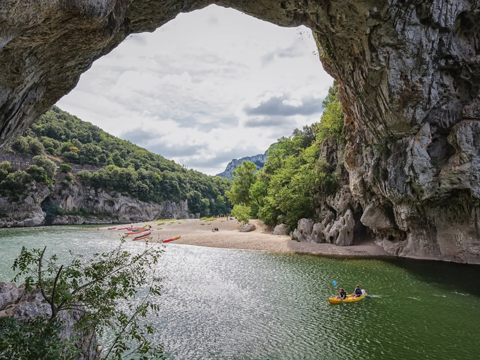 The,Pont,D'arc,Is,A,Large,Natural,Bridge,,Located,In