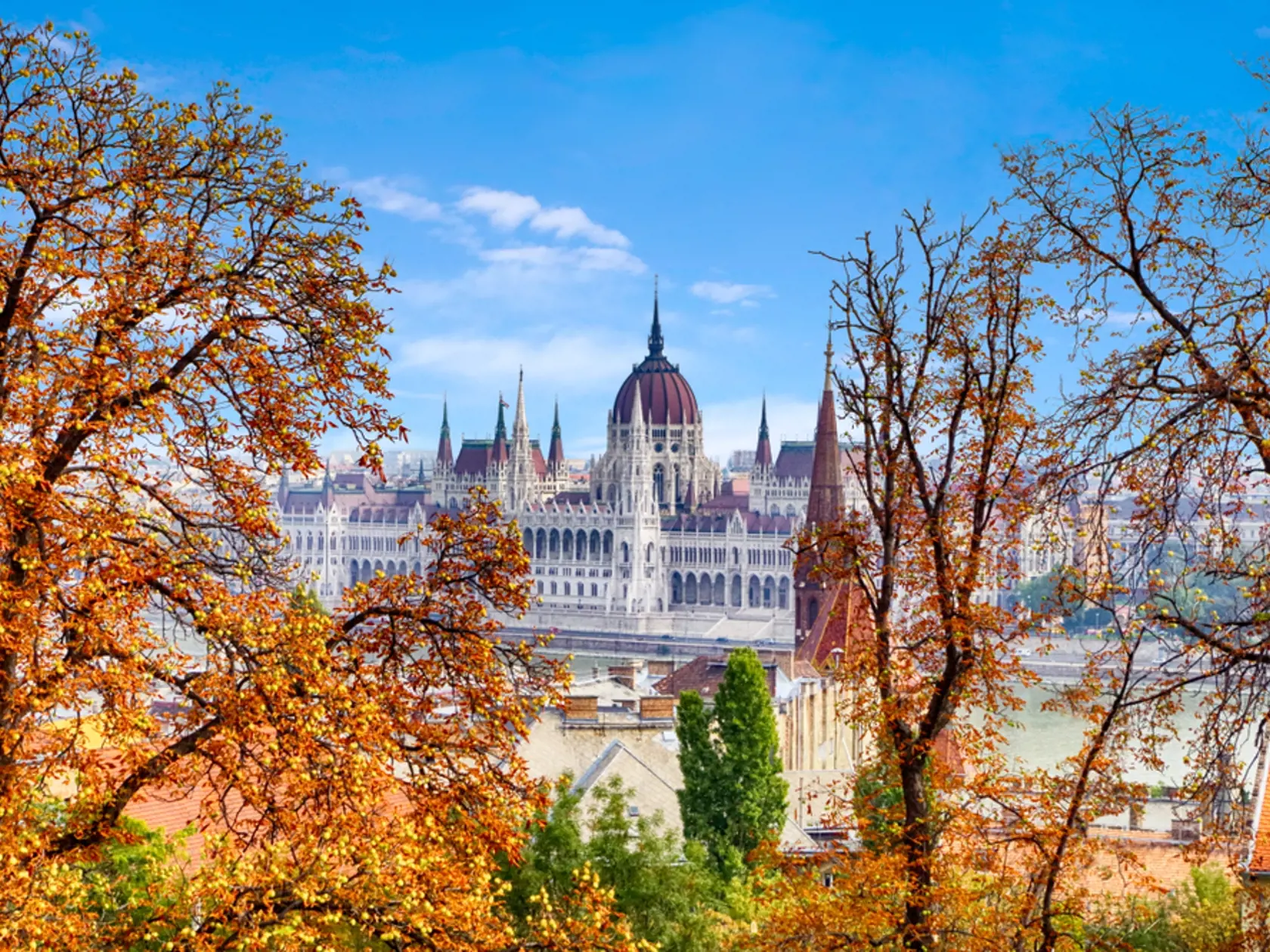 Autumn,Of,Budapest,,Beautiful,View,Of,The,Danube,Embankment,And