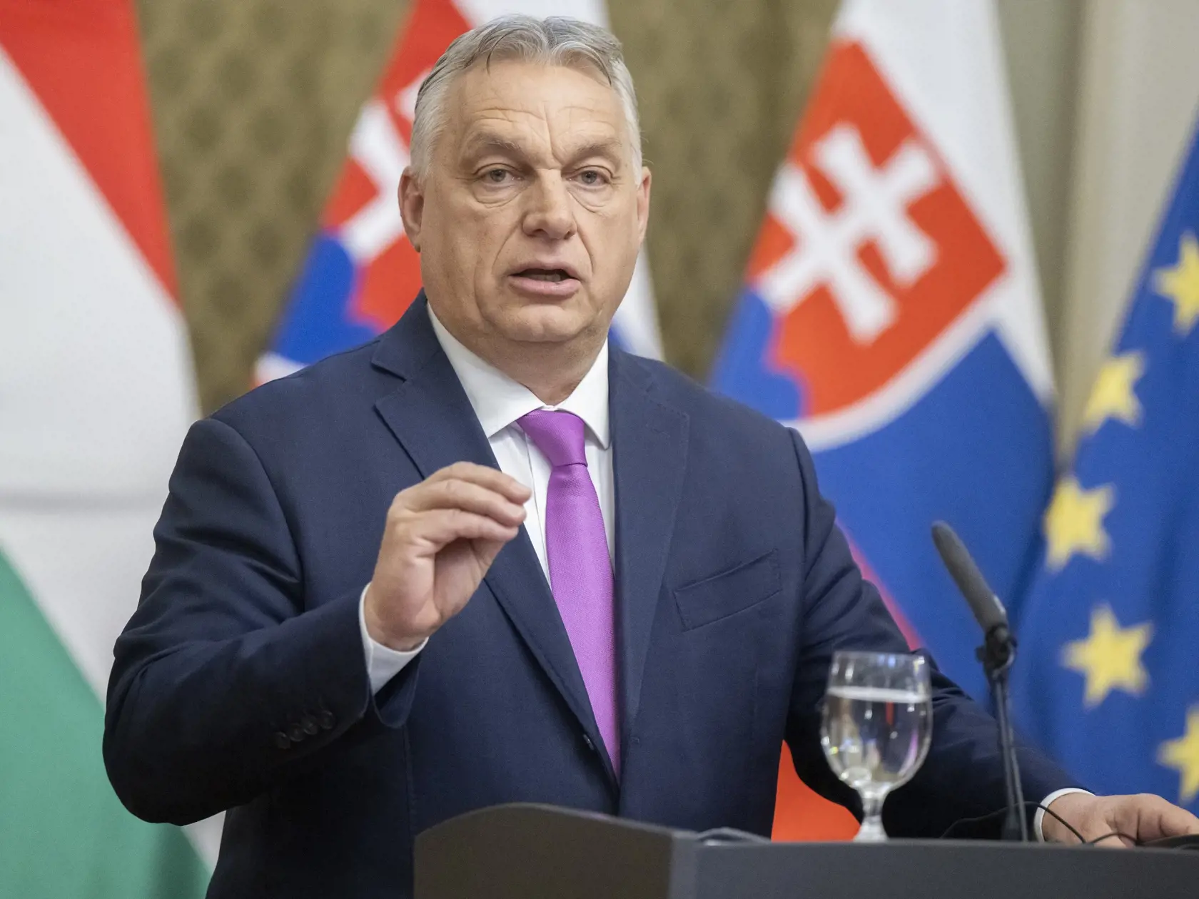 Na snímke maďarský premiér Viktor Orbán.
