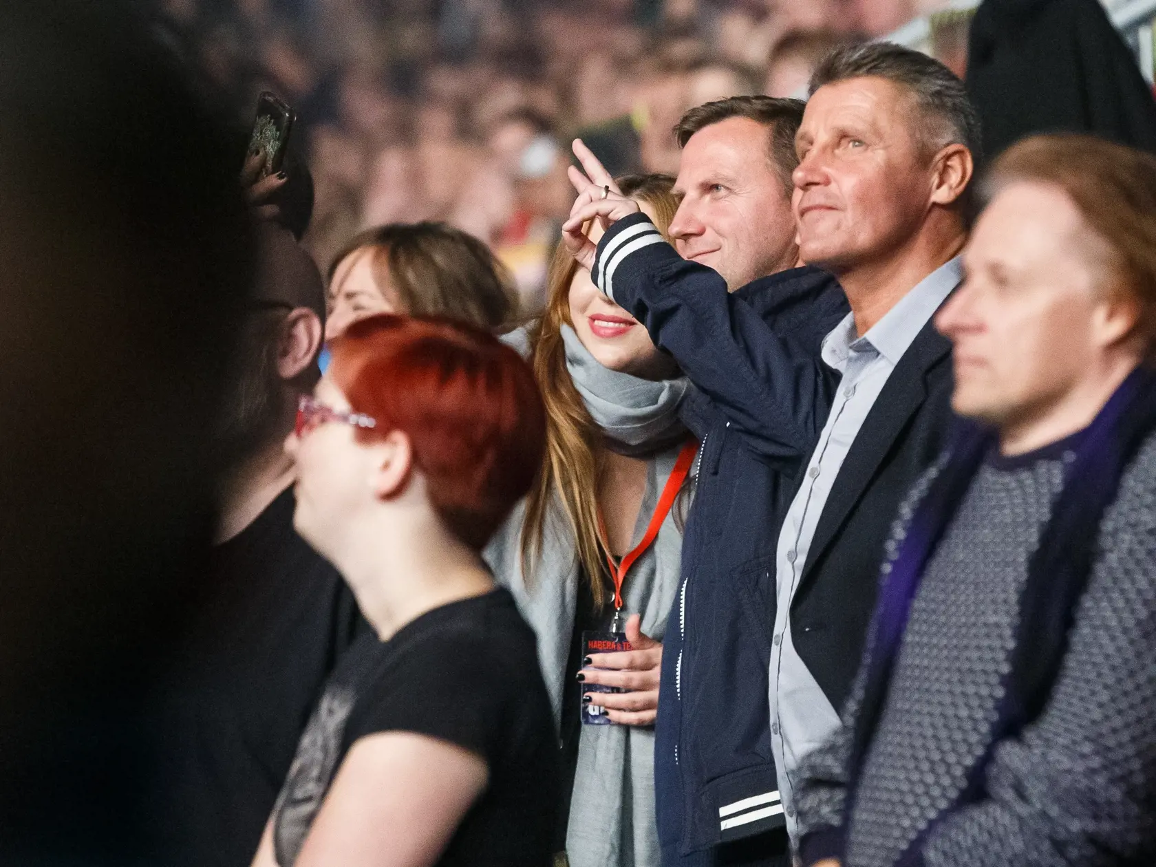 Koncert Pavla Haberu na bratislavskom Zimnom štadióne Ondreja Nepelu. Na snímke Jana Brisudová a Karol Kučera.