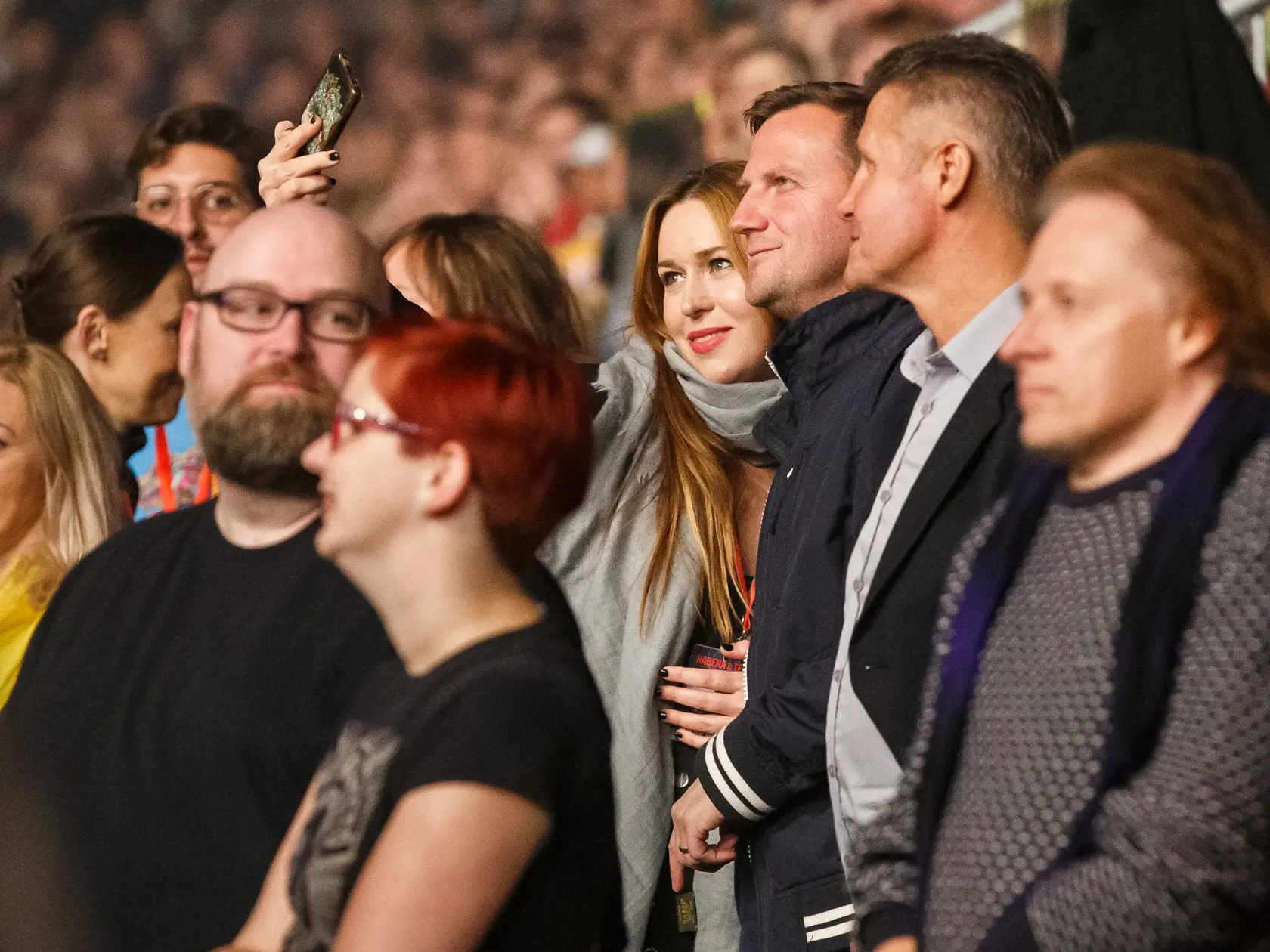 Koncert Pavla Haberu na bratislavskom Zimnom štadióne Ondreja Nepelu. Na snímke Jana Brisudová a Karol Kučera.