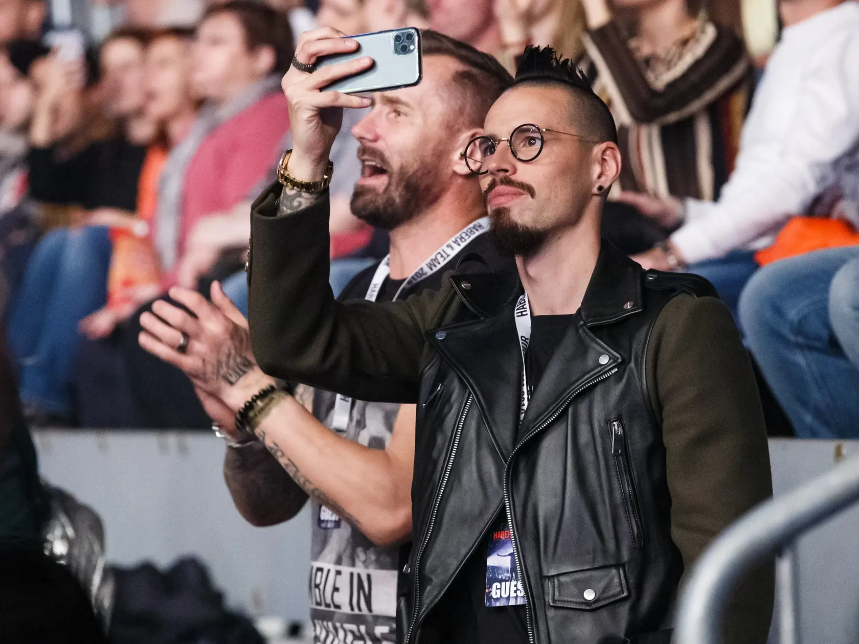 Koncert Pavla Haberu na bratislavskom Zimnom štadióne Ondreja Nepelu. Na snímke Marek Hamšík.