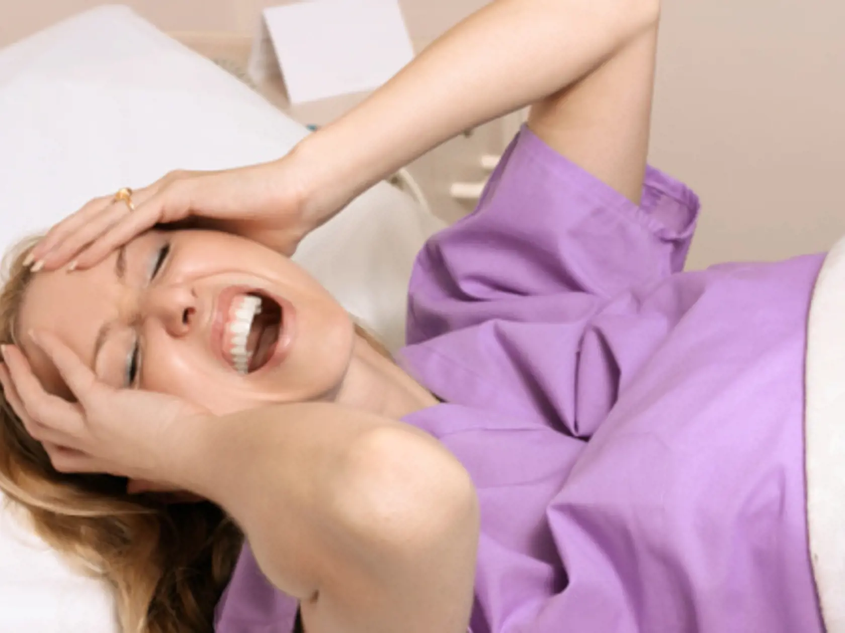 A woman in travail