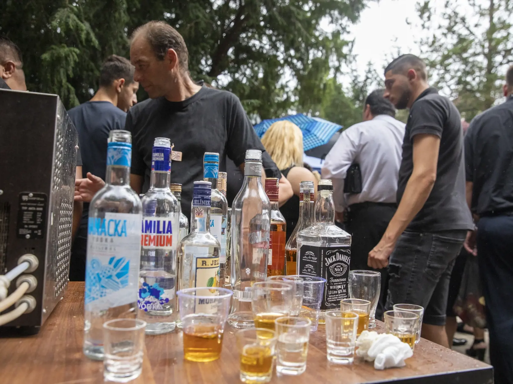 Na snímke je pohreb rómskeho speváka Kamila Polakoviča v Trnave