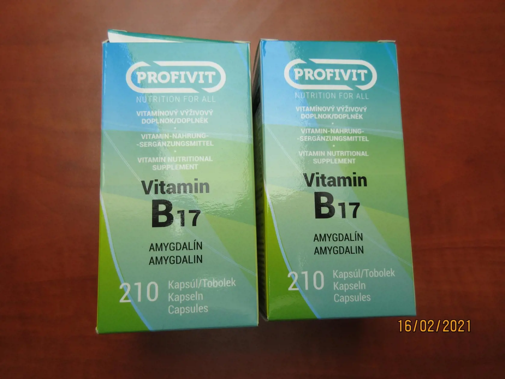 Hygienici upozorňujú na nebezpečný výživový doplnok PROFIVIT Vitamín B17, kapsuly.
