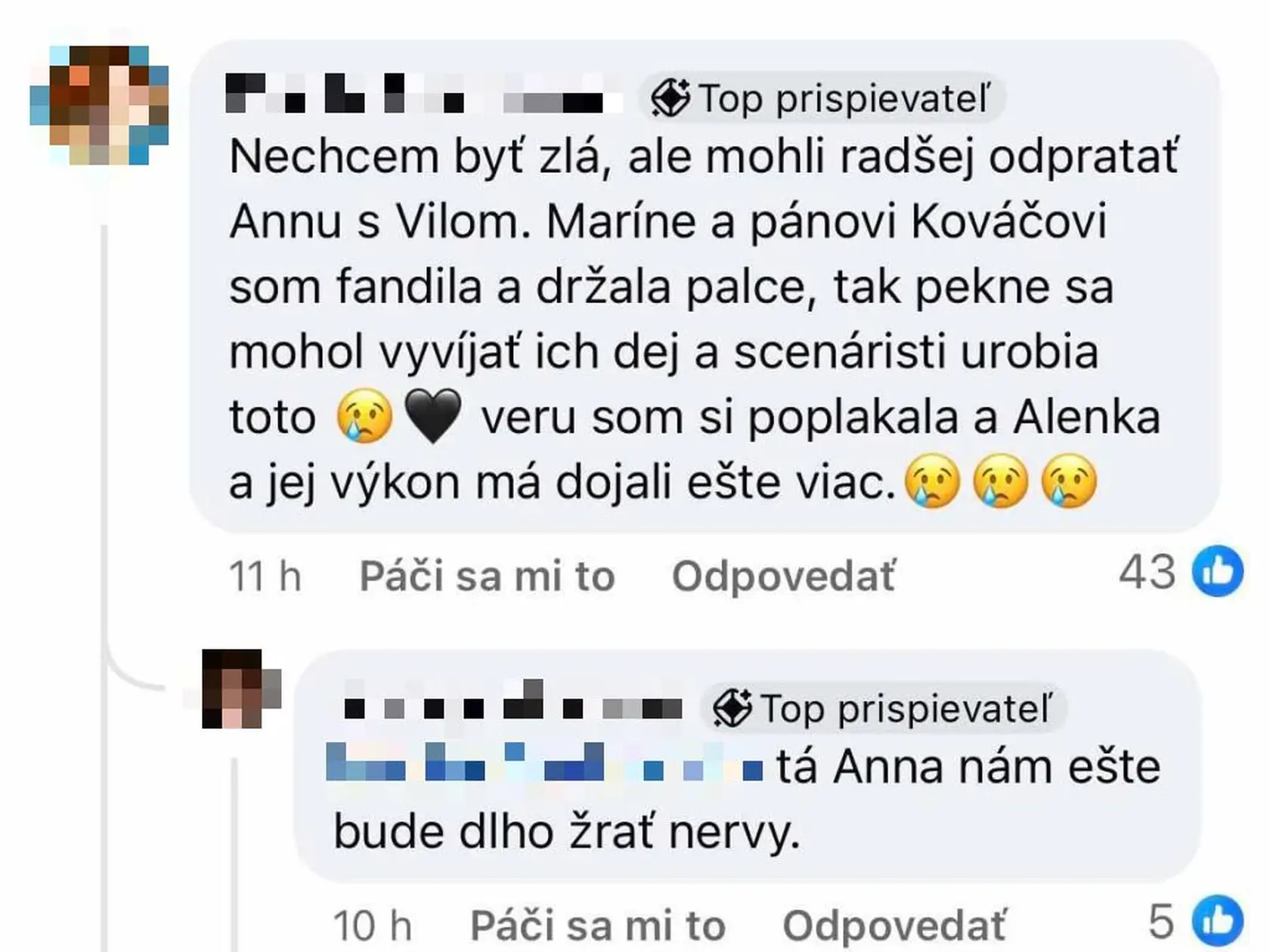 Diváci sú z deja v ich obľúbenom seriáli pohoršení.
