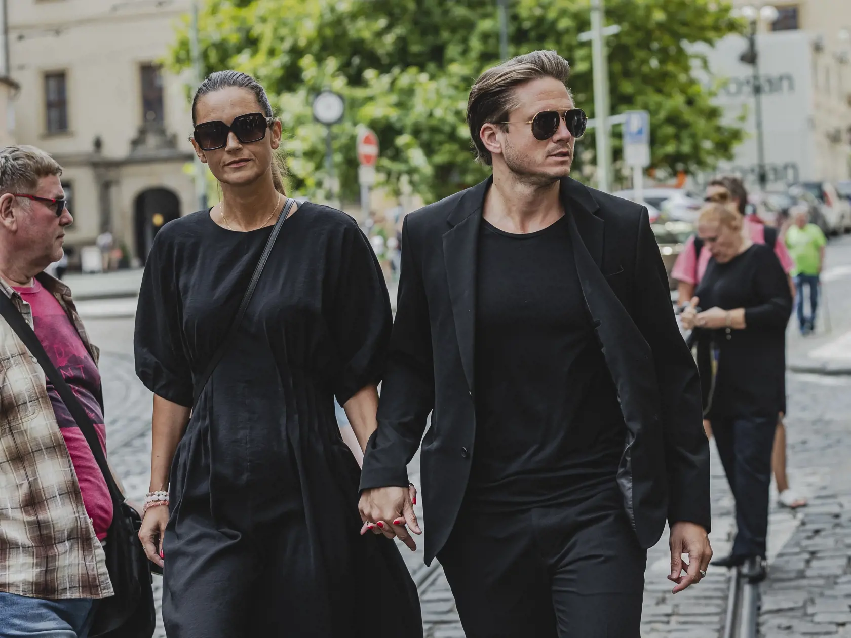 Ondřej Brzobohatý s novou partnerkou Danielou Písařovicovou.