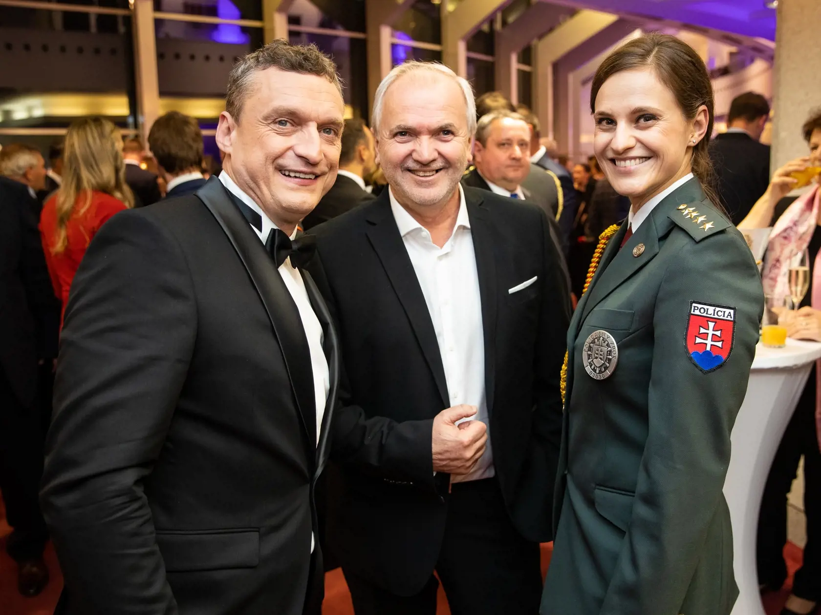 Galavečer odovzdávania ocenení "Športovec roka 2019" v novej budove Slovenského národného divadla v Bratislave. Na snímke Marcel Forgáč a Danka Barteková.