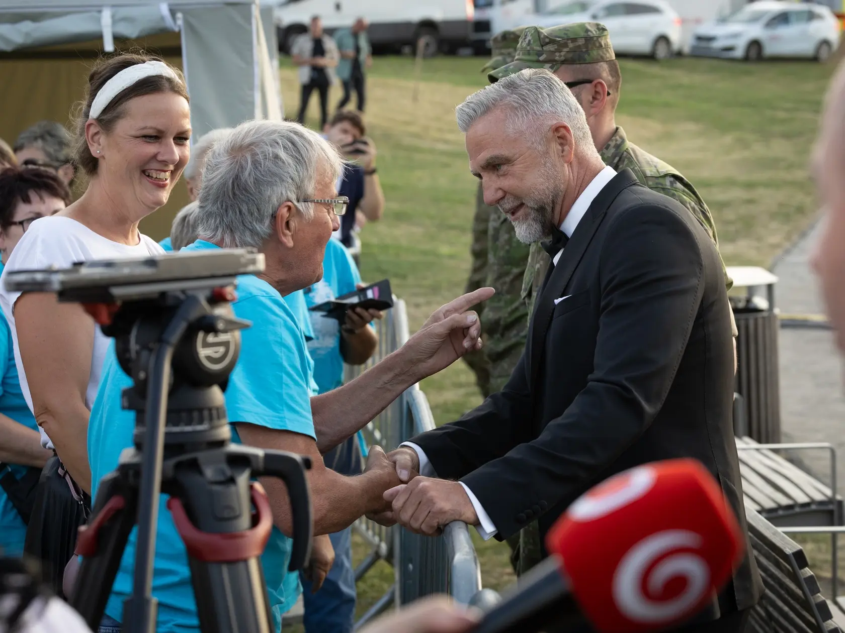 Na sviatok svätého Cyrila a Metoda sa na hrade Devín v Bratislave konali tradičné cyrilo-metodské oslavy. Pre návštevníkov bol počas celého dňa pripravený kultúrno-spoločenský program a viacero atrakcií. Večerný program bol vyhradený pre predstaviteľov štátu a pozvaných hostí. Na snímke je Tibor Gašpar.