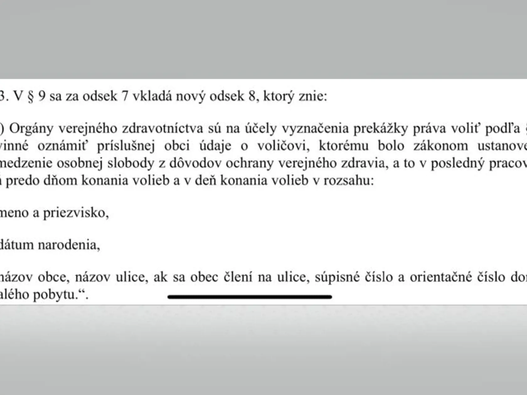 Poslanec Sme rodina Peter Pčolinský chce na základe novely volebného zákona, aby minister vnútra Roman Mikulec skončil vo svojej funkcii.