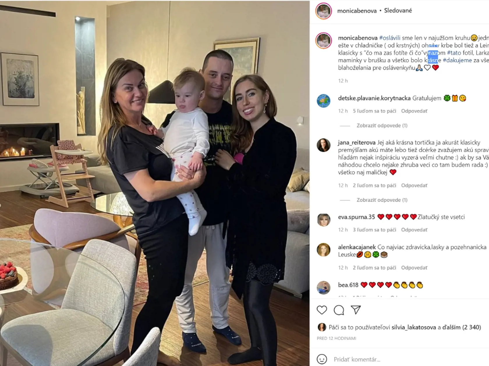 Monika Beňová oslavovala. jej dcéra Lea má už rok!