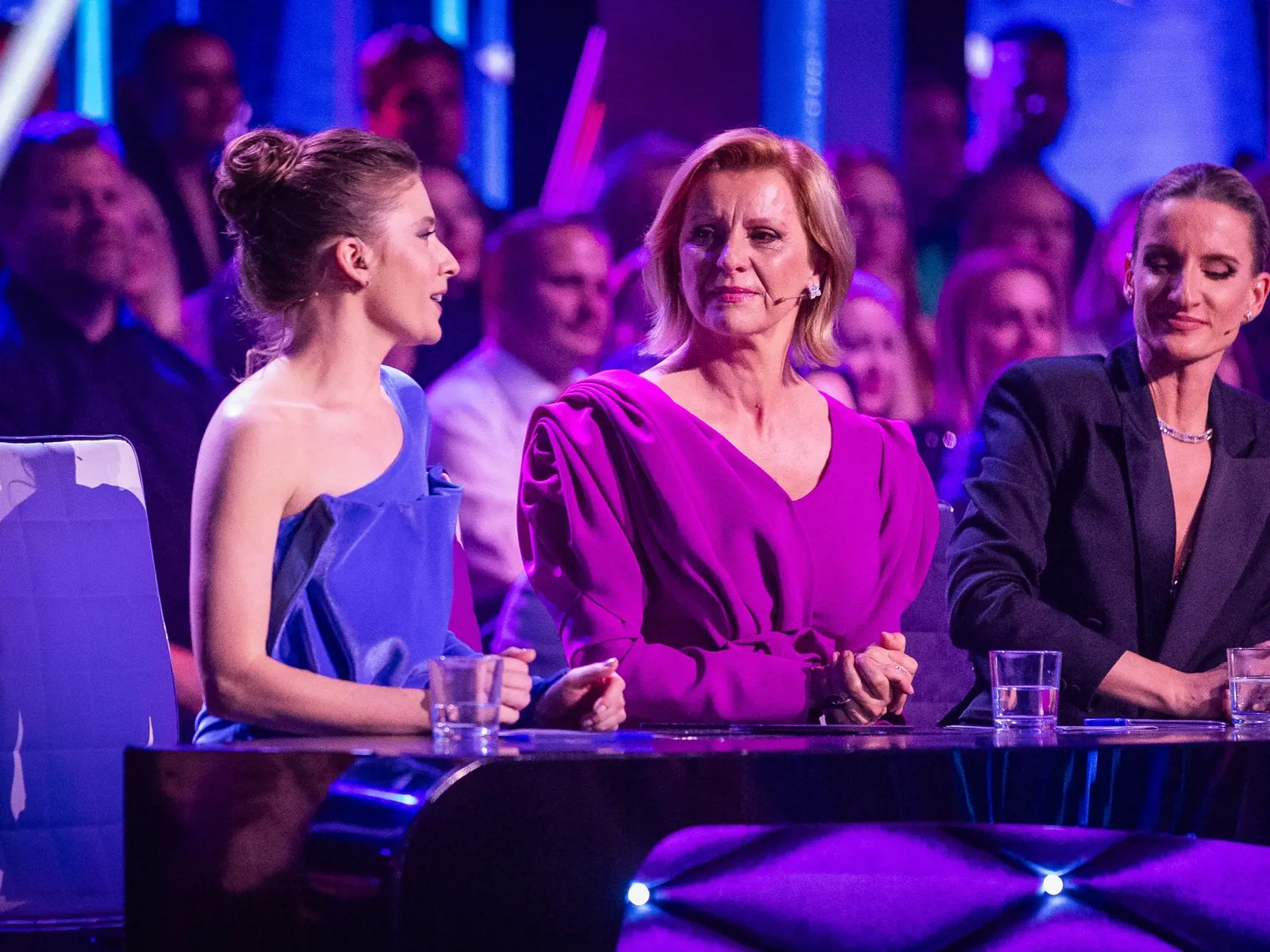 Finále tanečnej súťaže Lets Dance 2024. Na snímke  Tatiana Drexler, Jana Kovalčiková, Adela Vinczeová.