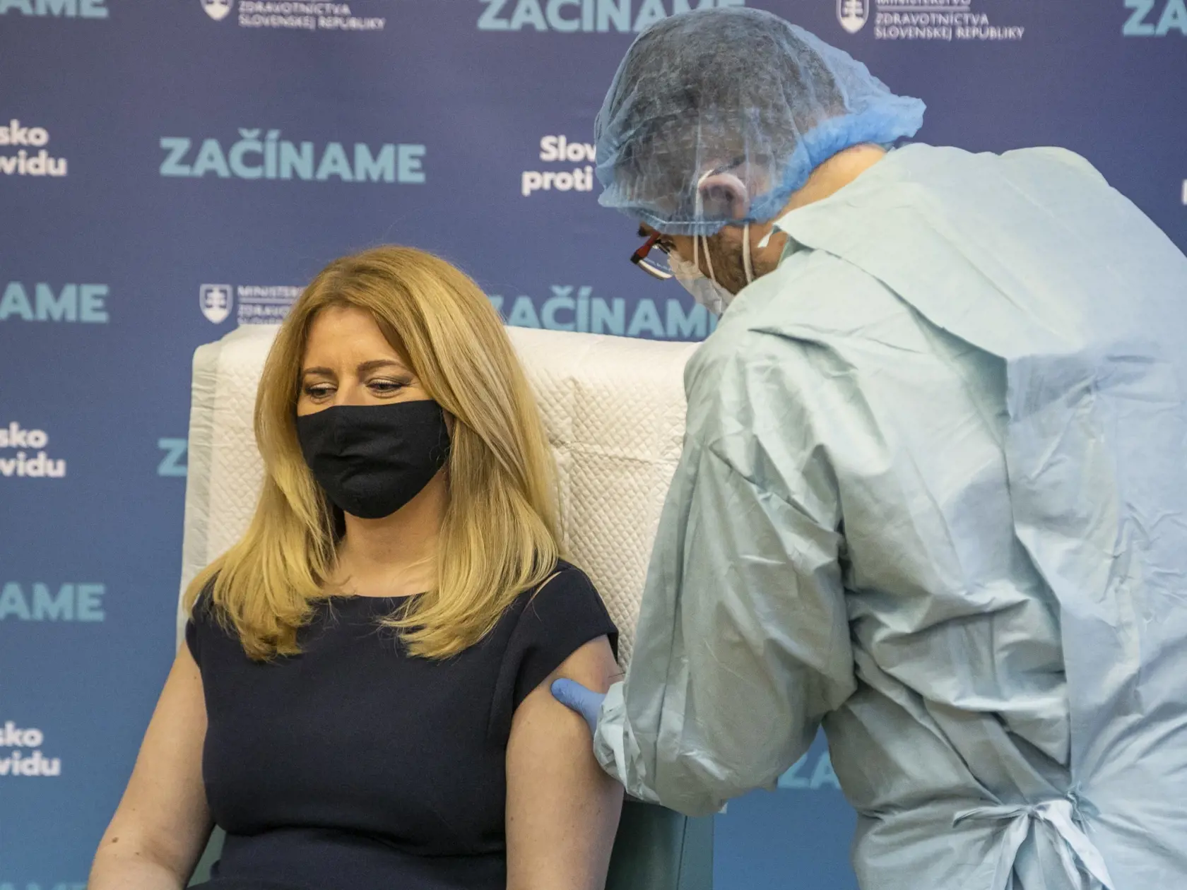 Prezidentka Zuzana Čaputová sa dala zaočkovať.