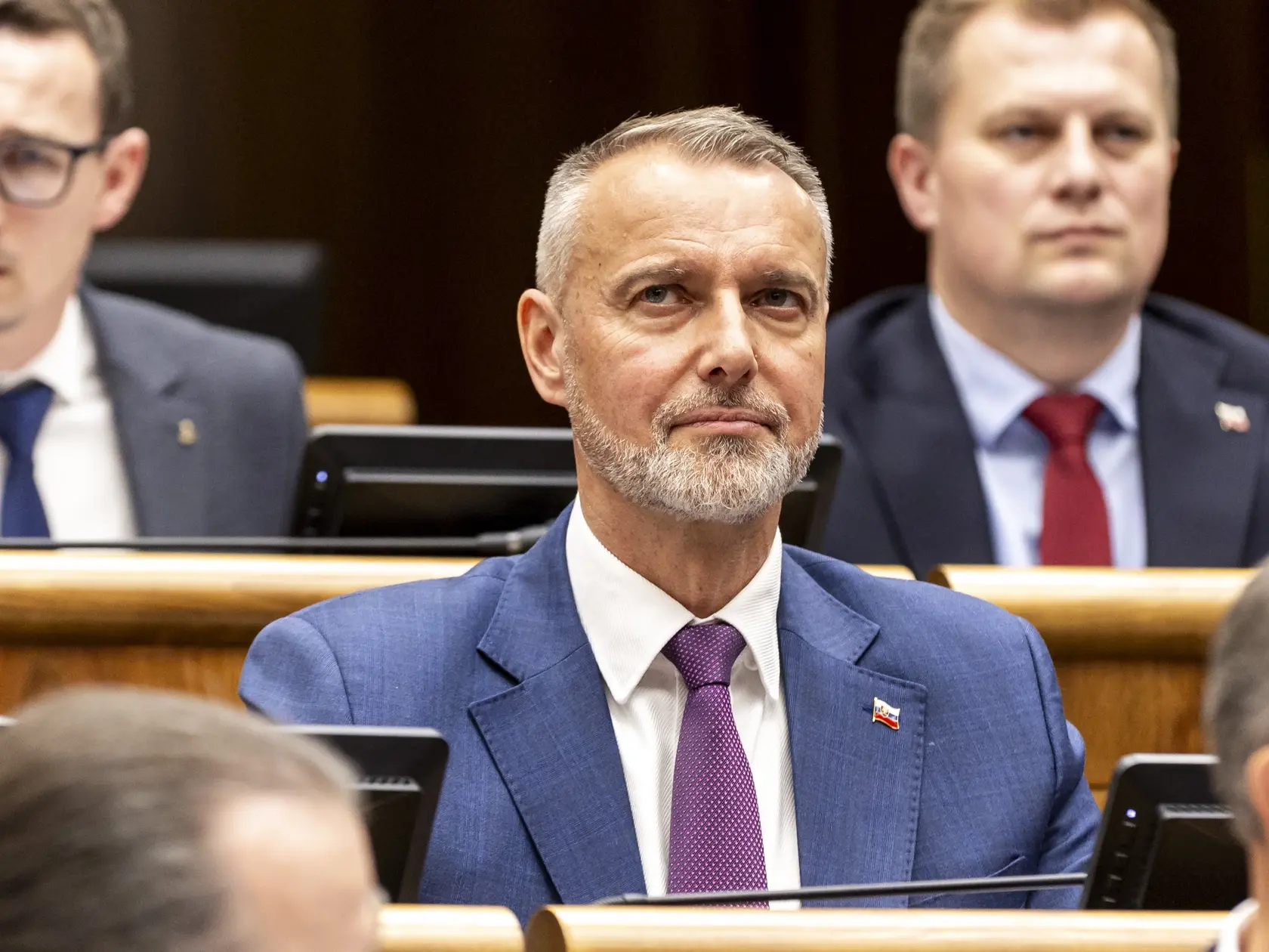 Tajná voľba Richarda Rašiho (Hlas) za predsedu NR SR. 
 