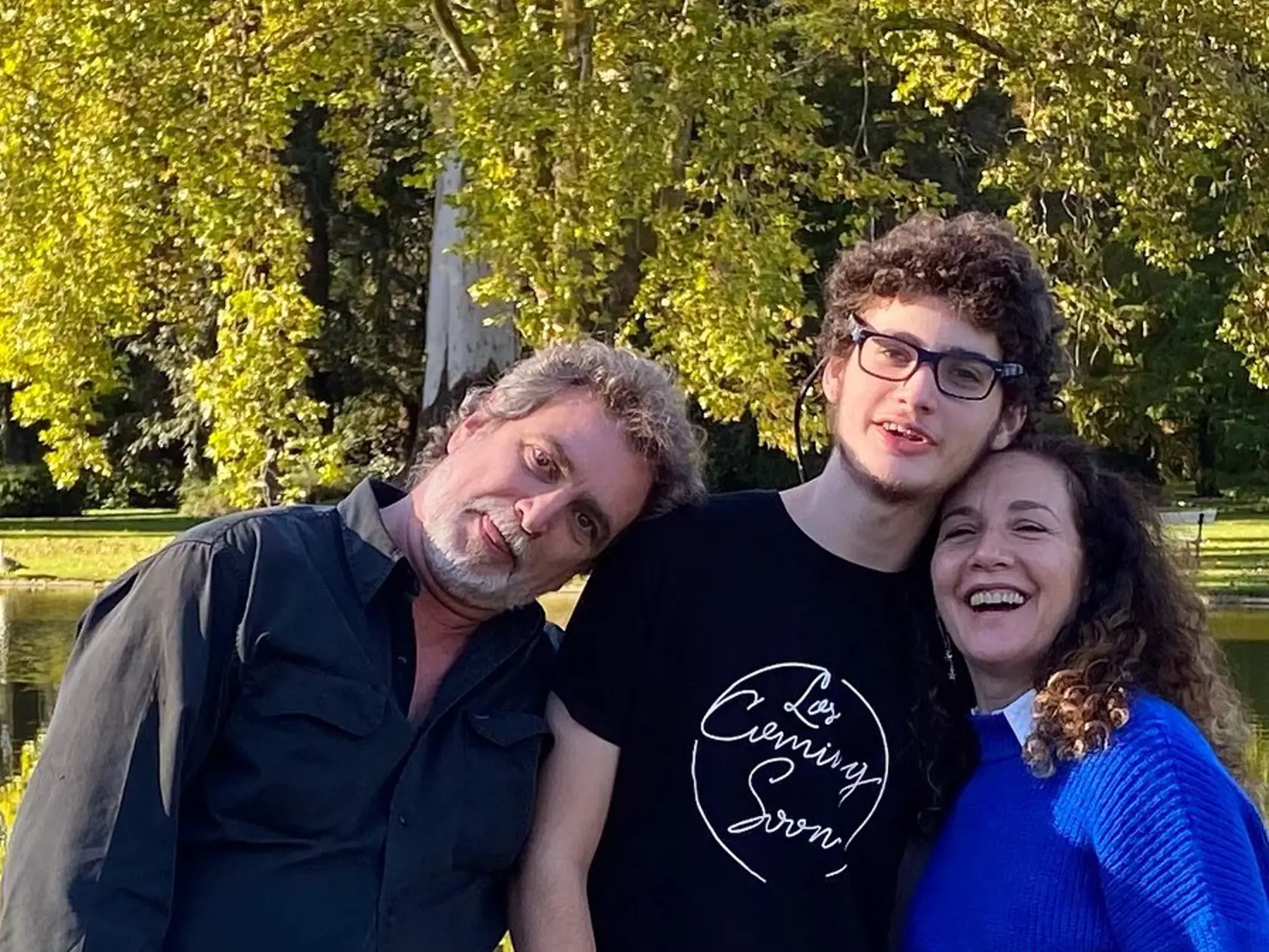 Valeria Lorca s manželom Oscarom a synom Luciom.