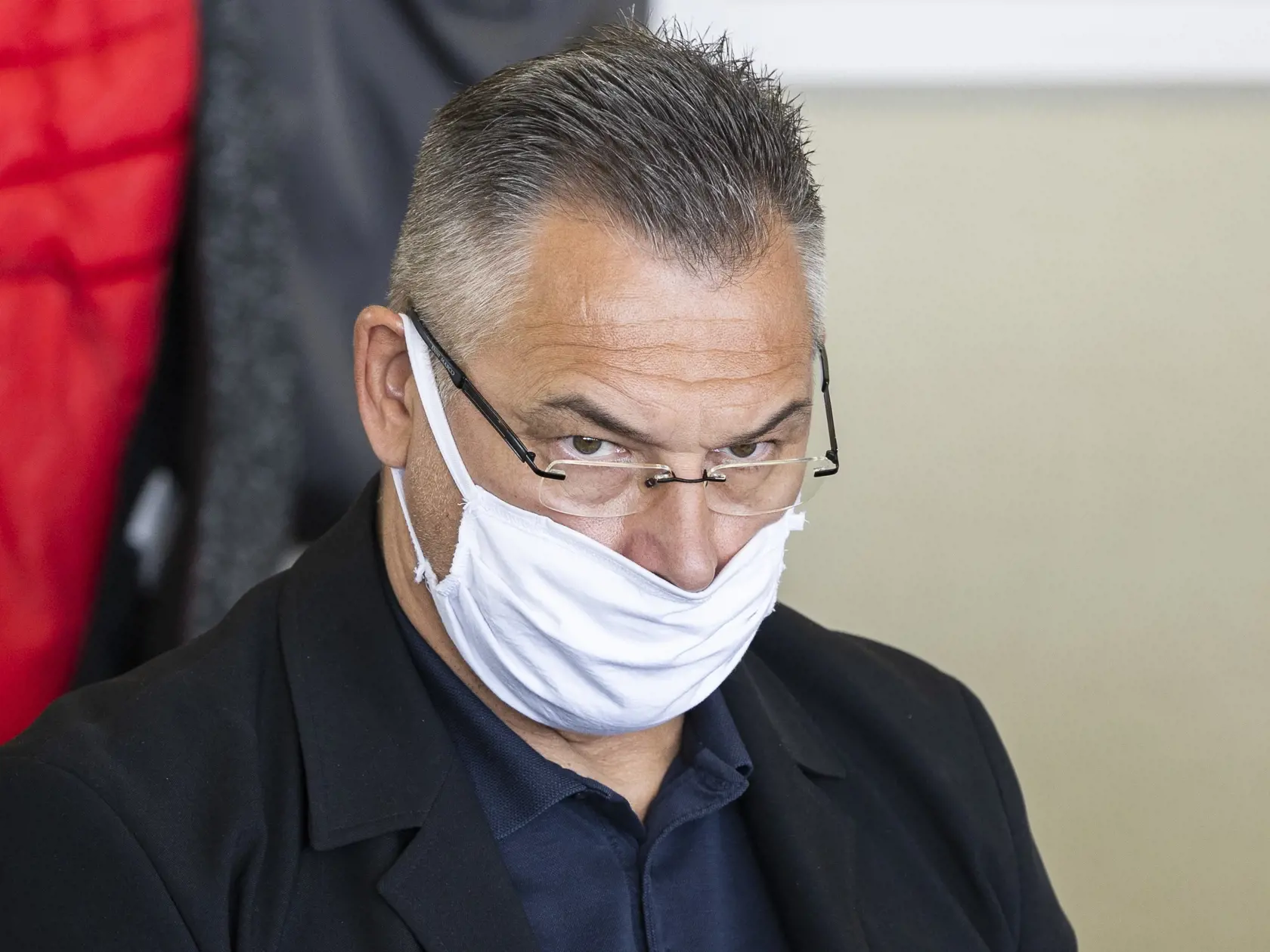 Na snímke riaditeľ Sekcie programu STV Marek Ťapák počas mimoriadneho rokovania Rady Rozhlasu a televízie Slovenska (RTVS) v Bratislave 27. mája 2020. FOTO TASR - Jaroslav Novák