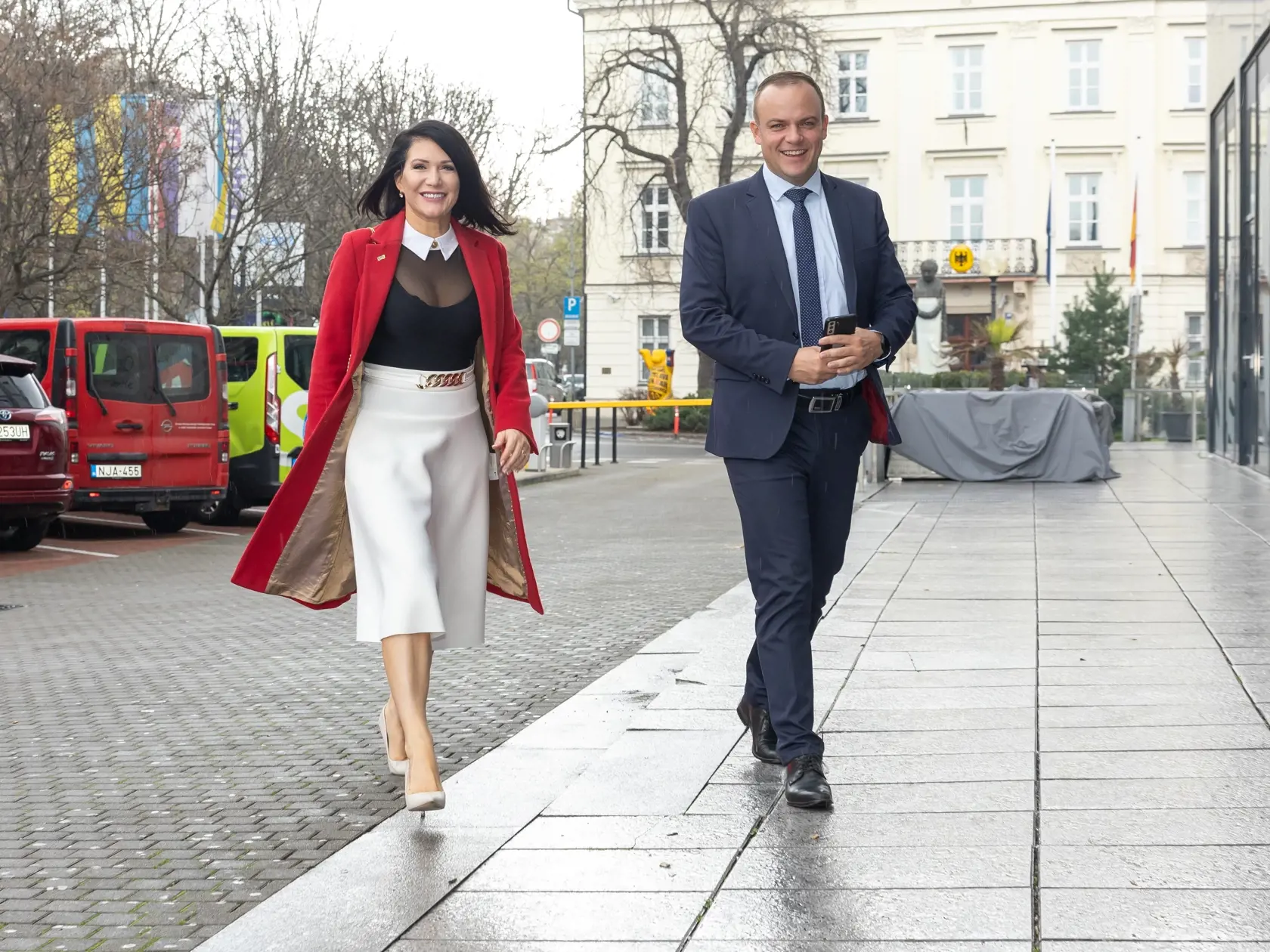 Riadny kongres politickej strany Sloboda a Solidarita v bratislavskom hoteli Park Inn. Na snímke je Jana Bittó Cigániková a Miroslav Žiak.