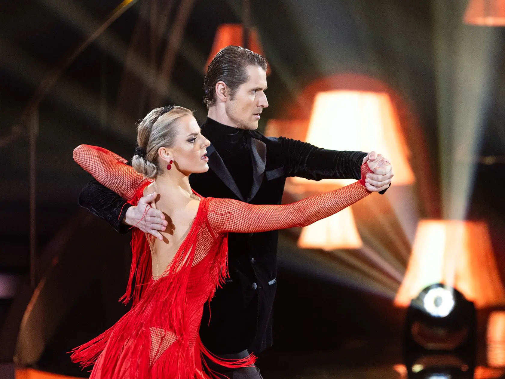 Na snímke Marek Rozkoš a Natália Horváthová počas piateho  kola Let's dance 2025.