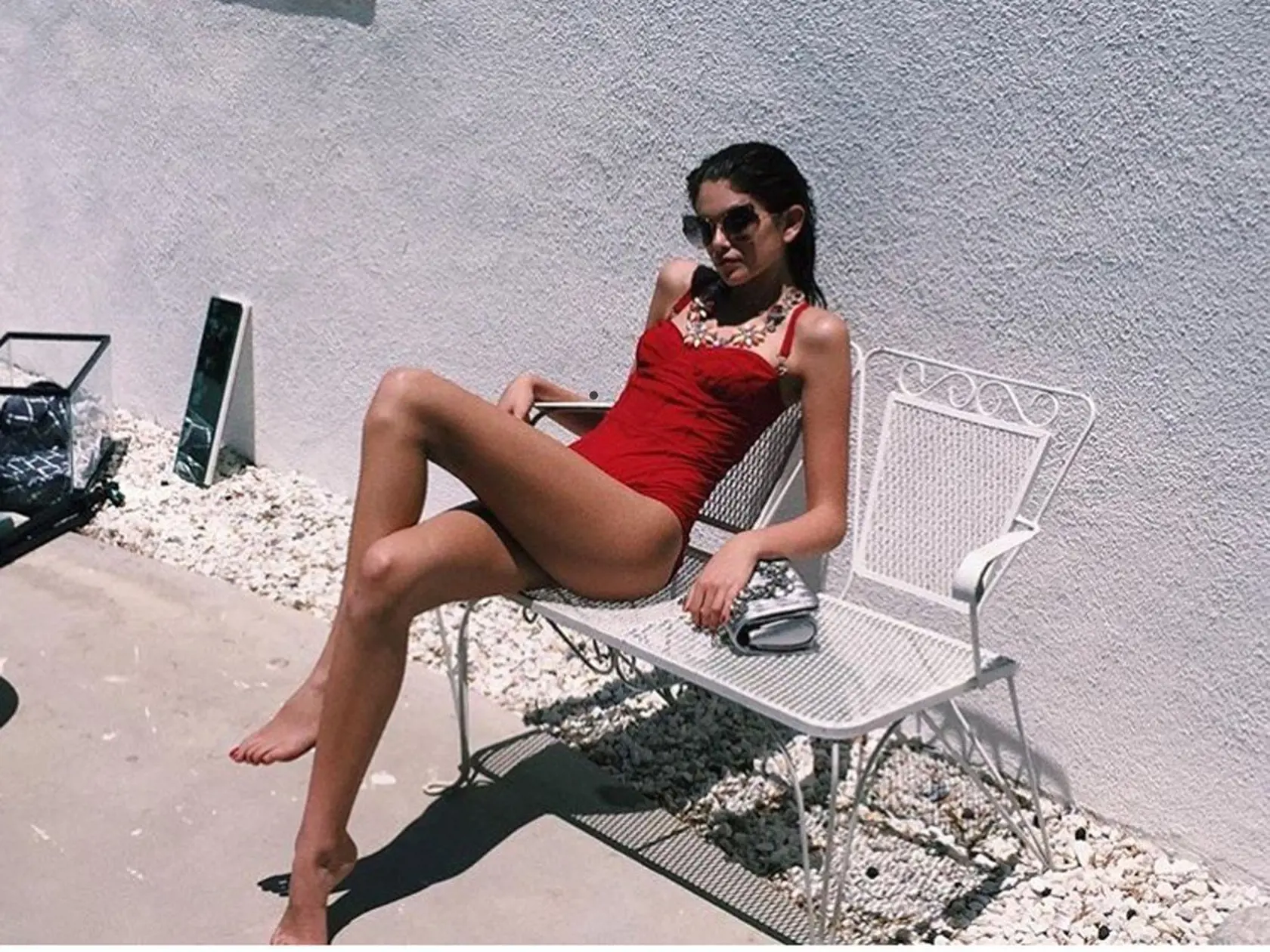 Nová generácia - stále vychytenejšia modelka Kaia Gerber. Ak by vám to meno nič nehovorilo - je to dcéra Cindy Crawford. Dobré gény sa nestratili.