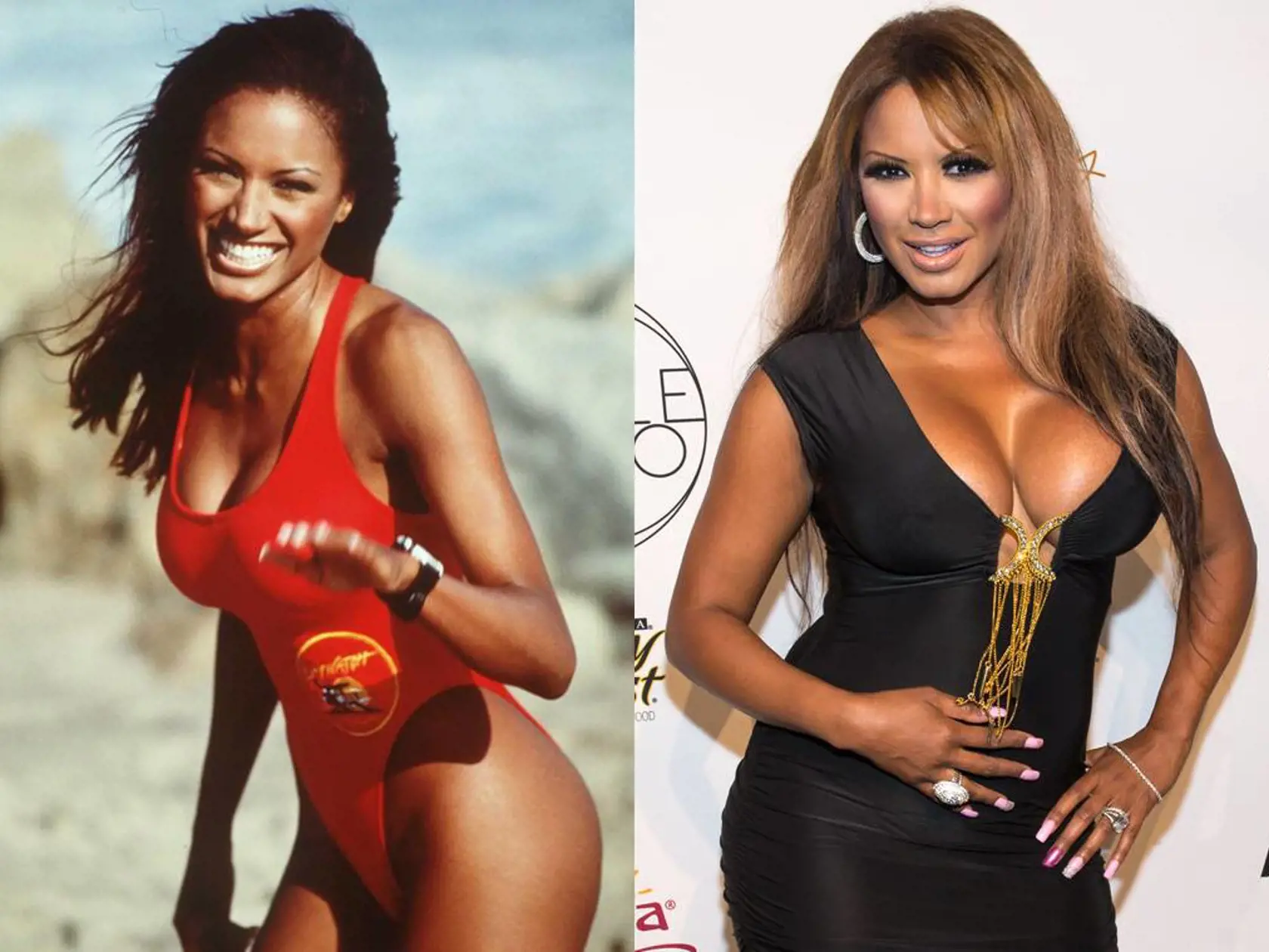 Traci Bingham. Herečka známa ako záchranárka Jordan pokračovala v kariére menšími úlohami a reality šou.