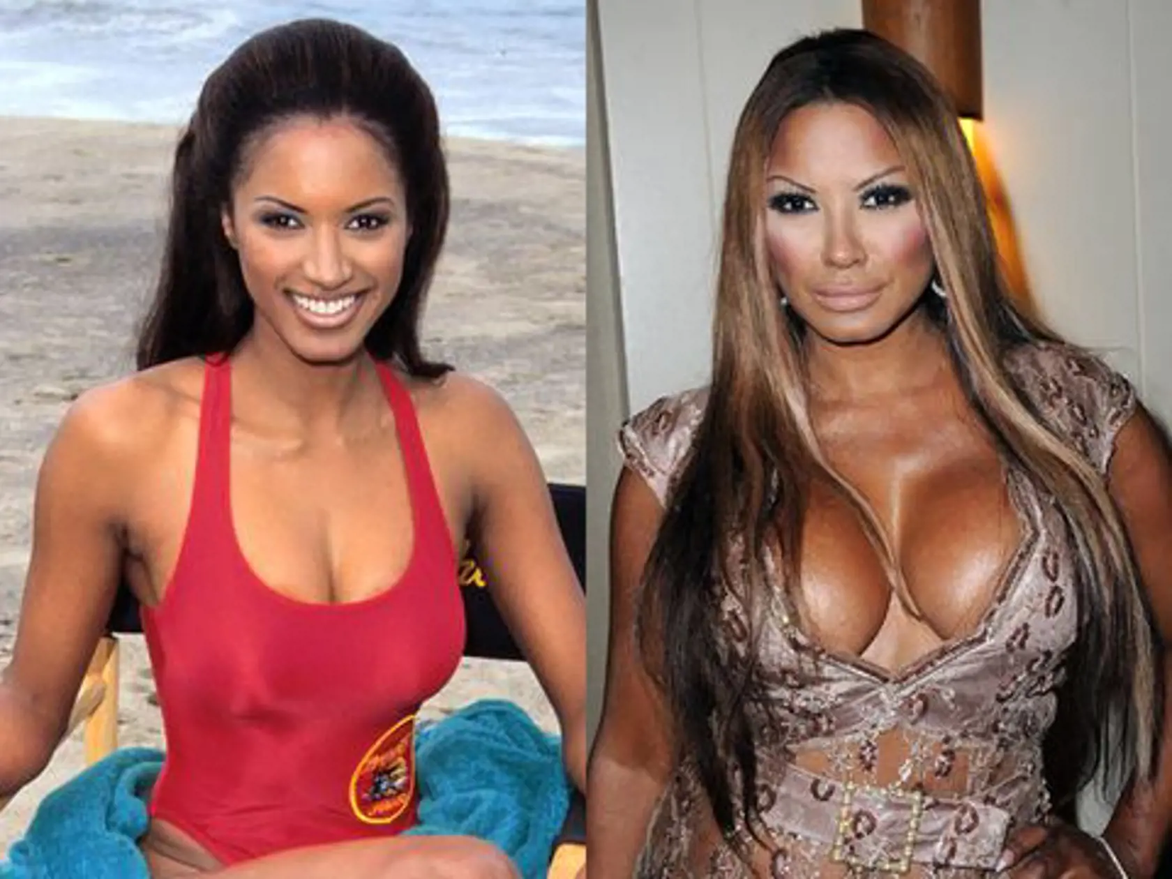 Traci Bingham. Herečka známa ako záchranárka Jordan pokračovala v kariére menšími úlohami a reality šou.