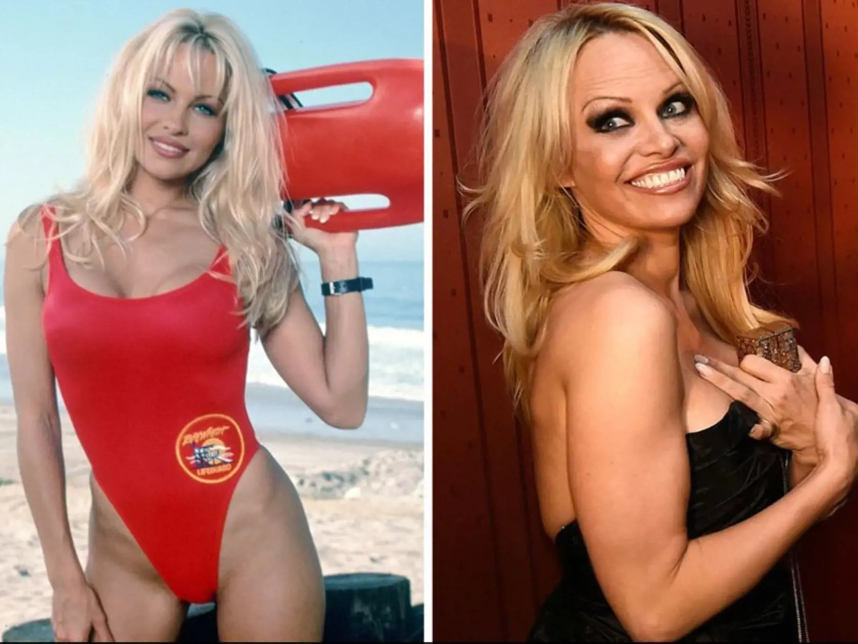 Pamela Anderson. Najznámejšia ženská herečka seriálu a playmate pokračovala v kariére B-čkovými akčnými sériami. V minulosti bola hviezdou večierkov, dnes sa v súkromí venuje najmä synom a priateľovi Adilovi Ramimu.