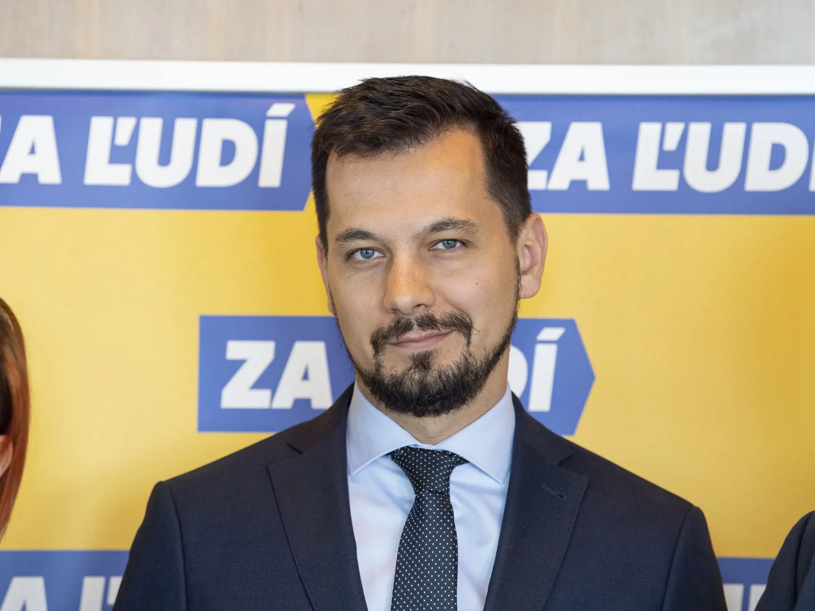 Na snímke podpredseda strany Za ľudí Juraj Šeliga počas tlačovej konferencie po programovom sneme strany Za ľudí v Bratislave 30. apríla 2022. FOTO TASR - Michal Svítok