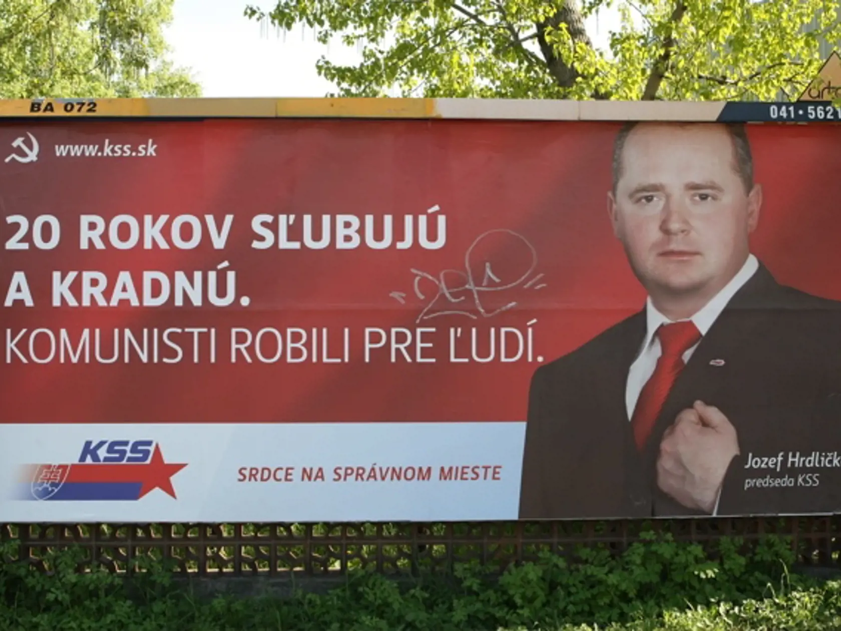 7. KSS: Patetické a prvoplánové, málo odlíšiteľné od
komunikácie Smeru.Foto: JÚLIUS DUBRAVAY