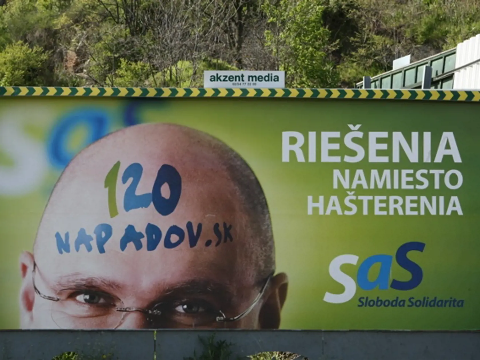 8. SaS: Najnápaditejšia a najodvážnejšia komunikácia, je
však otázne, či aj dostatočne presvedčivá.
Foto: JÚLIUS DUBRAVAY