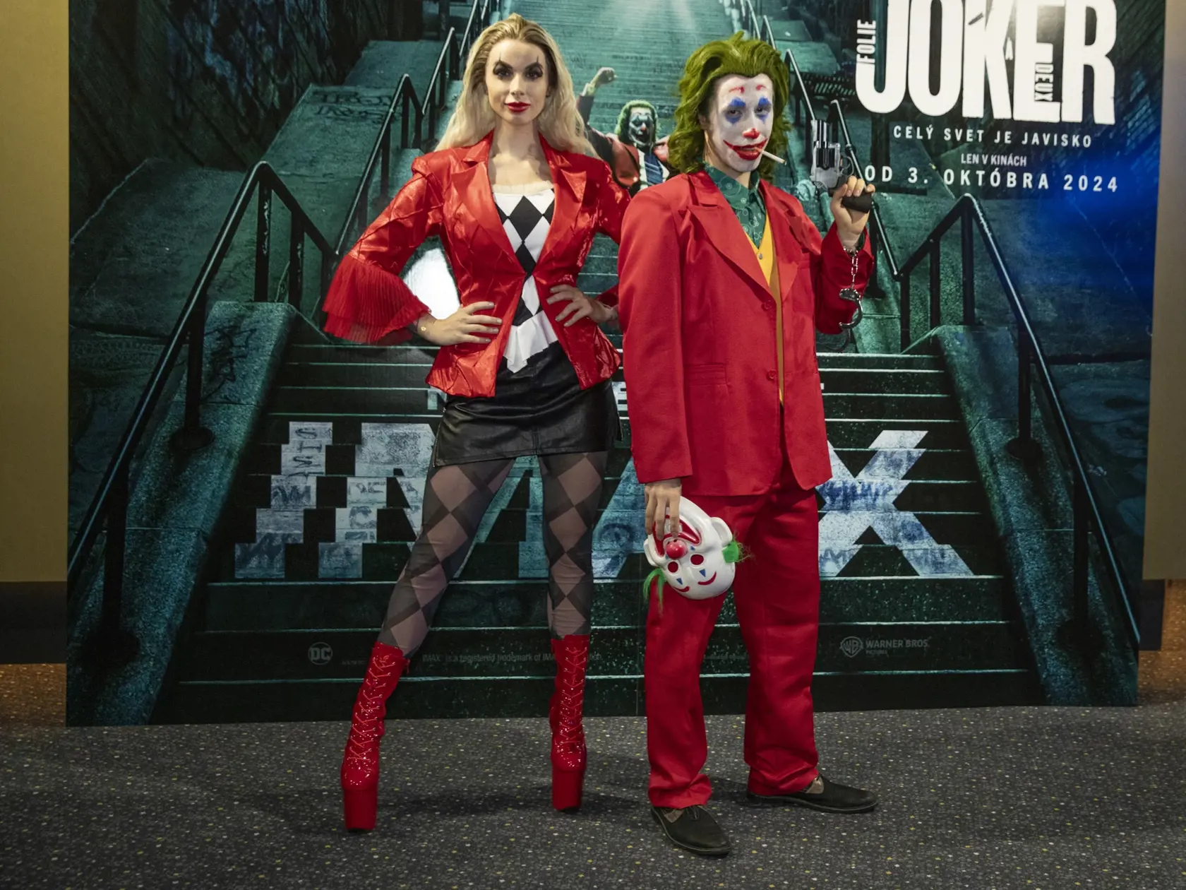 Na snímke je premiéra amerického hudobného trileru Joker 2 - Folie à Deux ktorá sa uskutočnila v Cinemax Bory Mall v Bratislave.