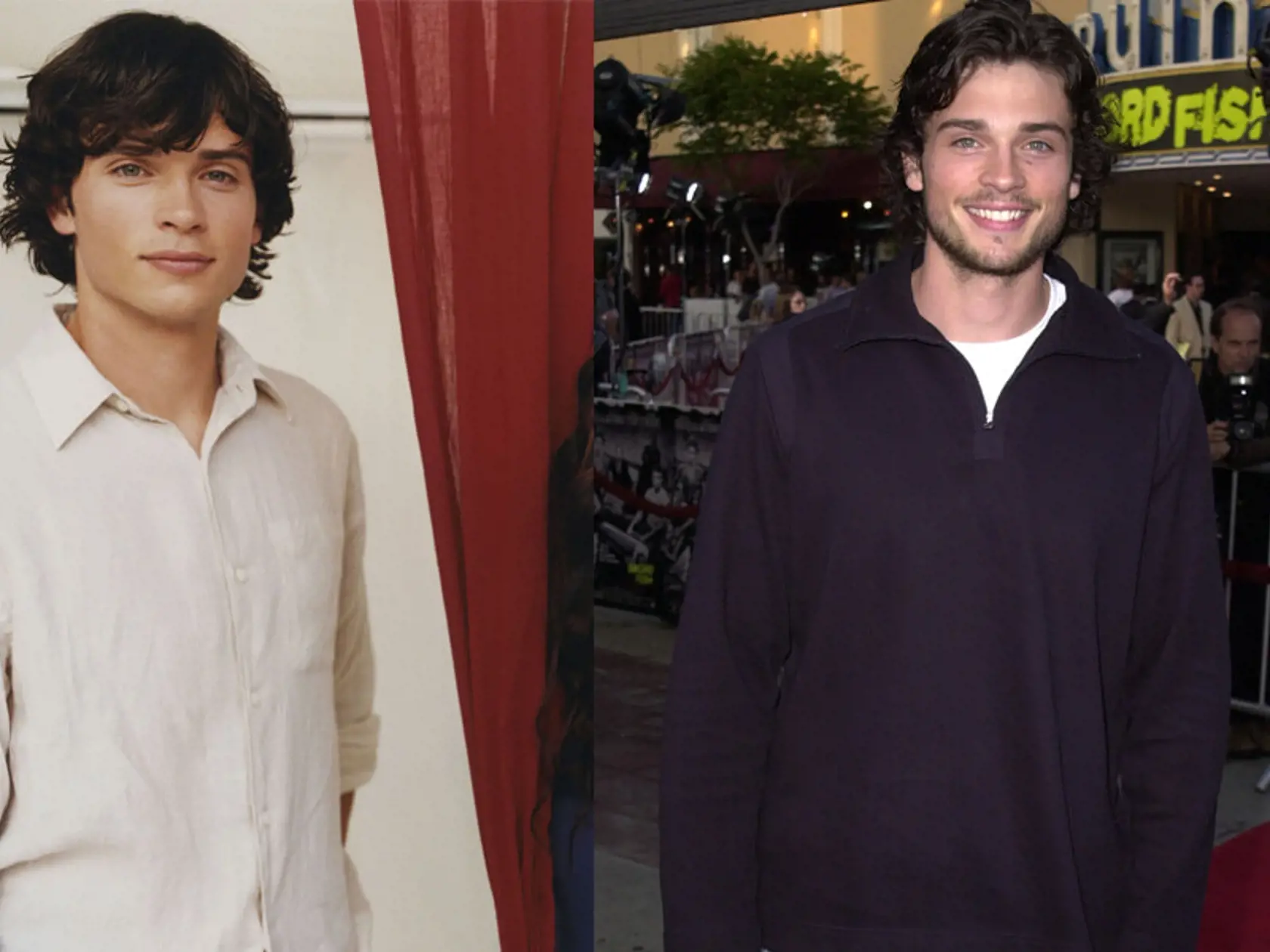 Tom Welling v seriáli Smallville: Mal 24 a hral stredoškoláka.