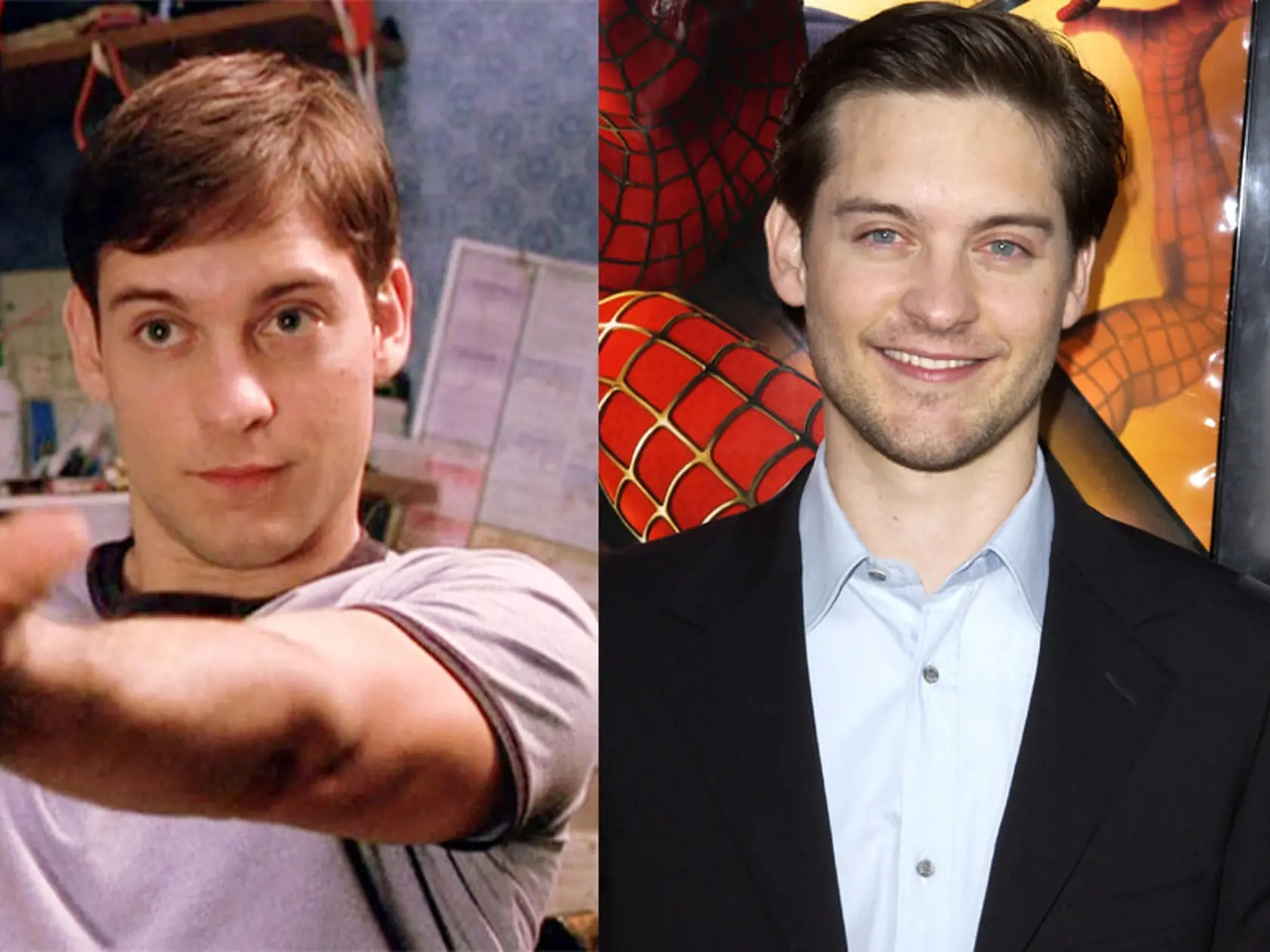 Tobey Maquire v Spidermanovi: Mal 27 rokov a hral 15-ročného.