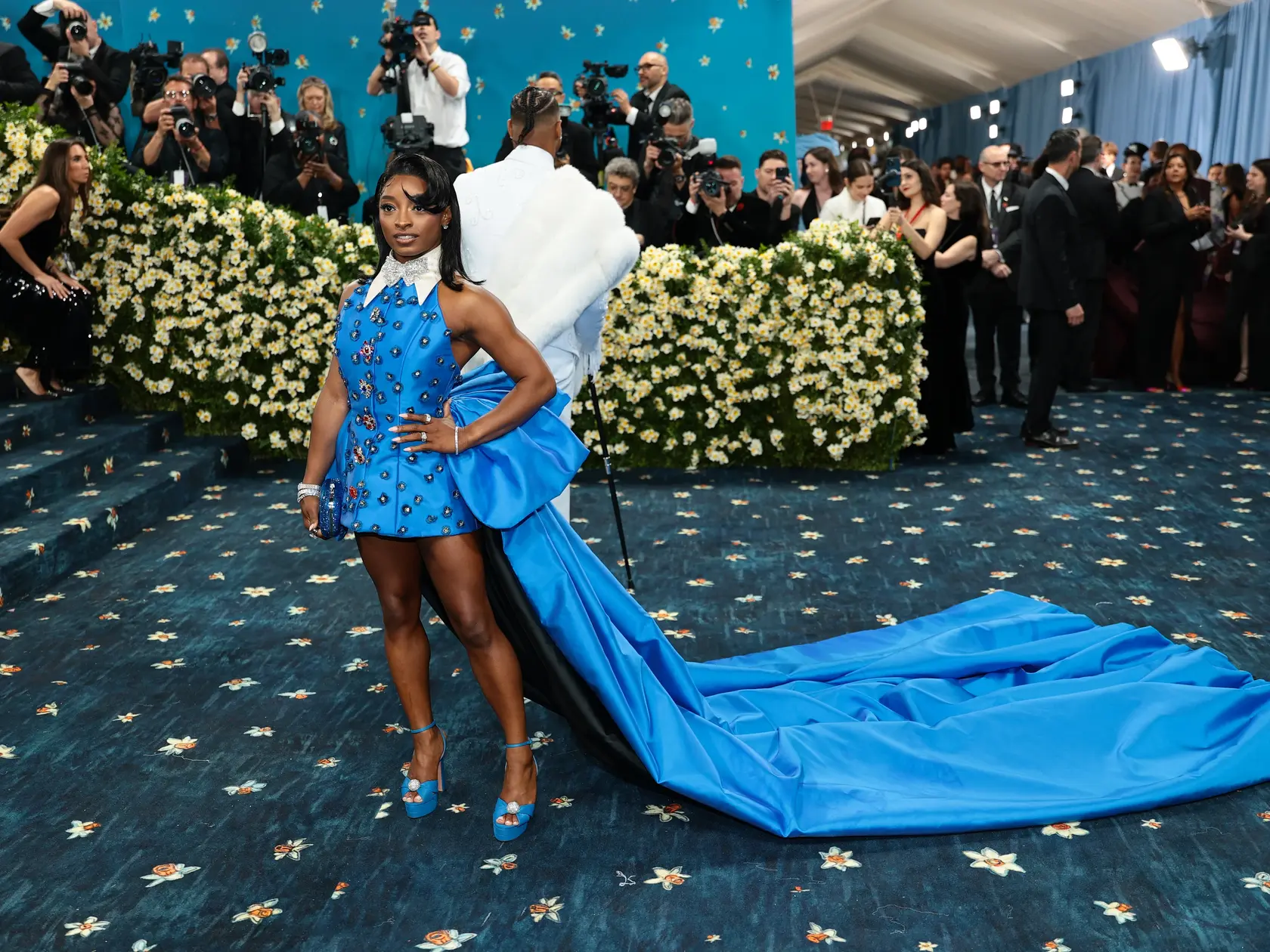 Gymnastka Simone Bilesová prišla s manželom Jonathanom Owensom, ktorý je hráčom amerického futbalu v NFL.