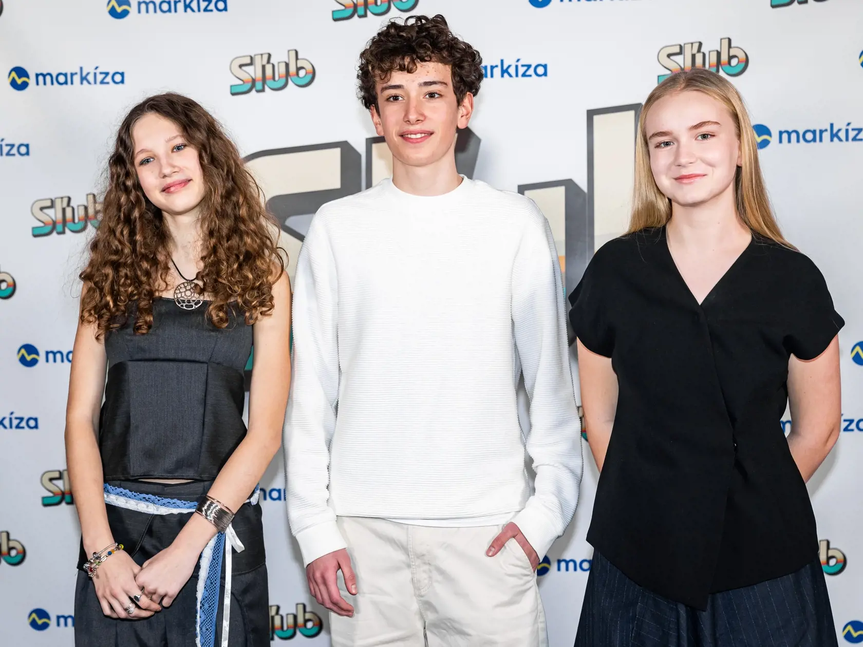 Premiéra denného televízneho seriálu “SĽUB” v Bratislave. Na snímke Ondrej Kandráč mladší, Dorota Kaľavská a Tatiana Čobejová. 