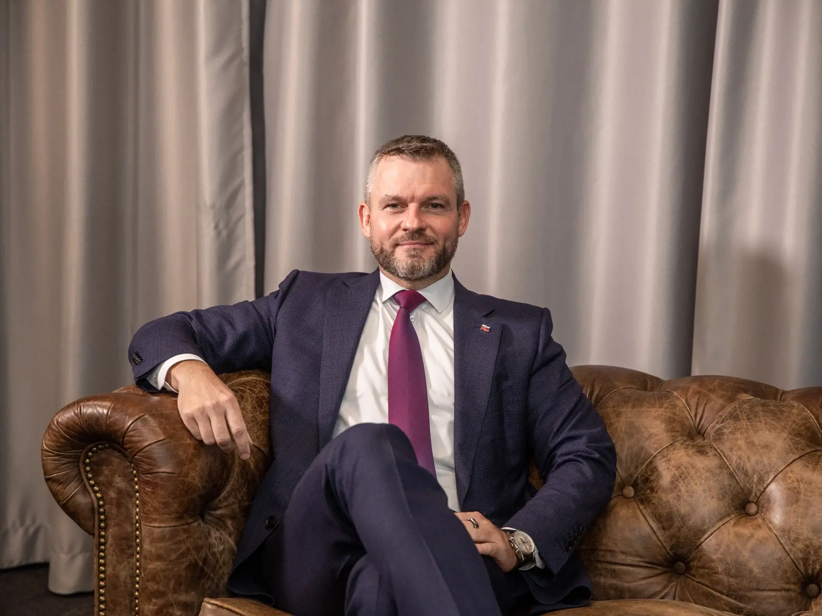 Na snímke je poslanec Národnej rady Slovenskej republiky a predseda strany Hlas- sociálna demokracia Peter Pellegrini.
