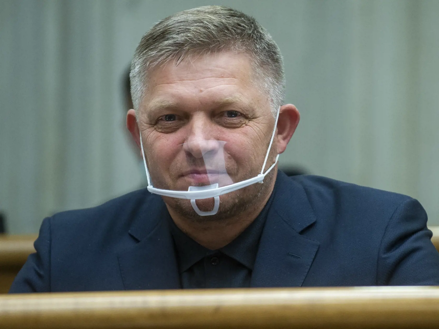 Na snímke poslanec NR SR Robert Fico počas rokovania 48. schôdze NR SR 19. októbra 2021 v Bratislave. FOTO TASR - Jakub Kotian