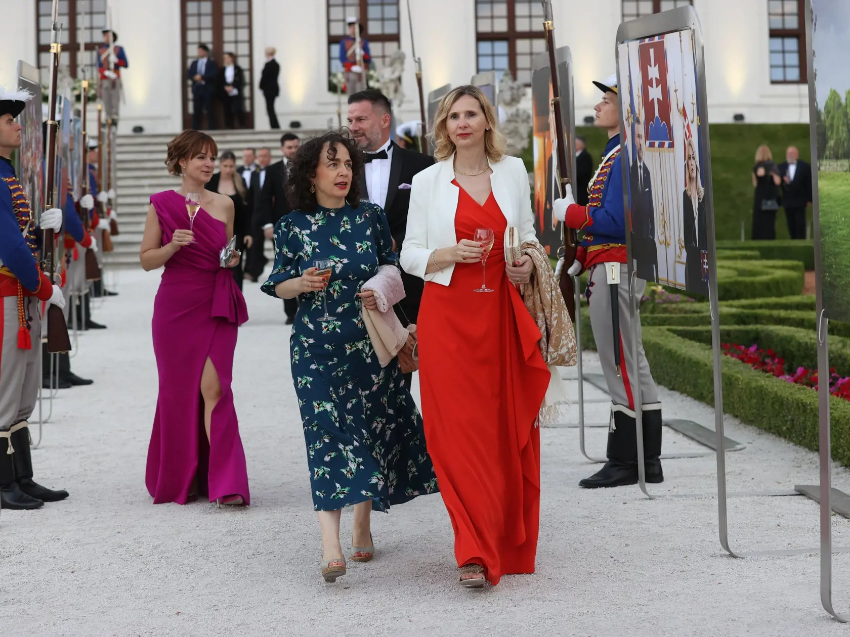Slávnostná recepcia prezidenta SR Petra Pellegriniho na Bratislavskom hrade.